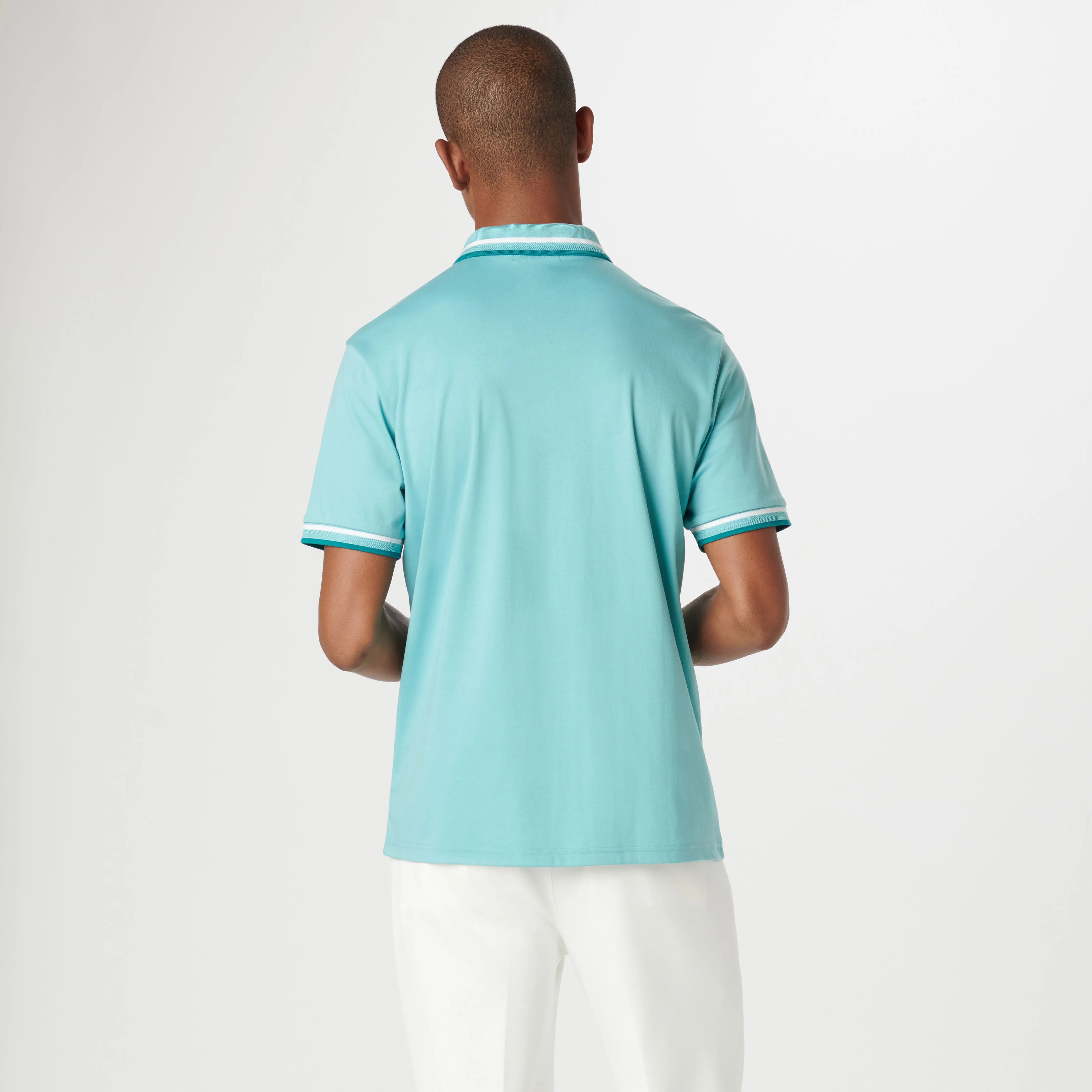Tipped Solid Polo sold by Bugatchi product image thumbnail 4