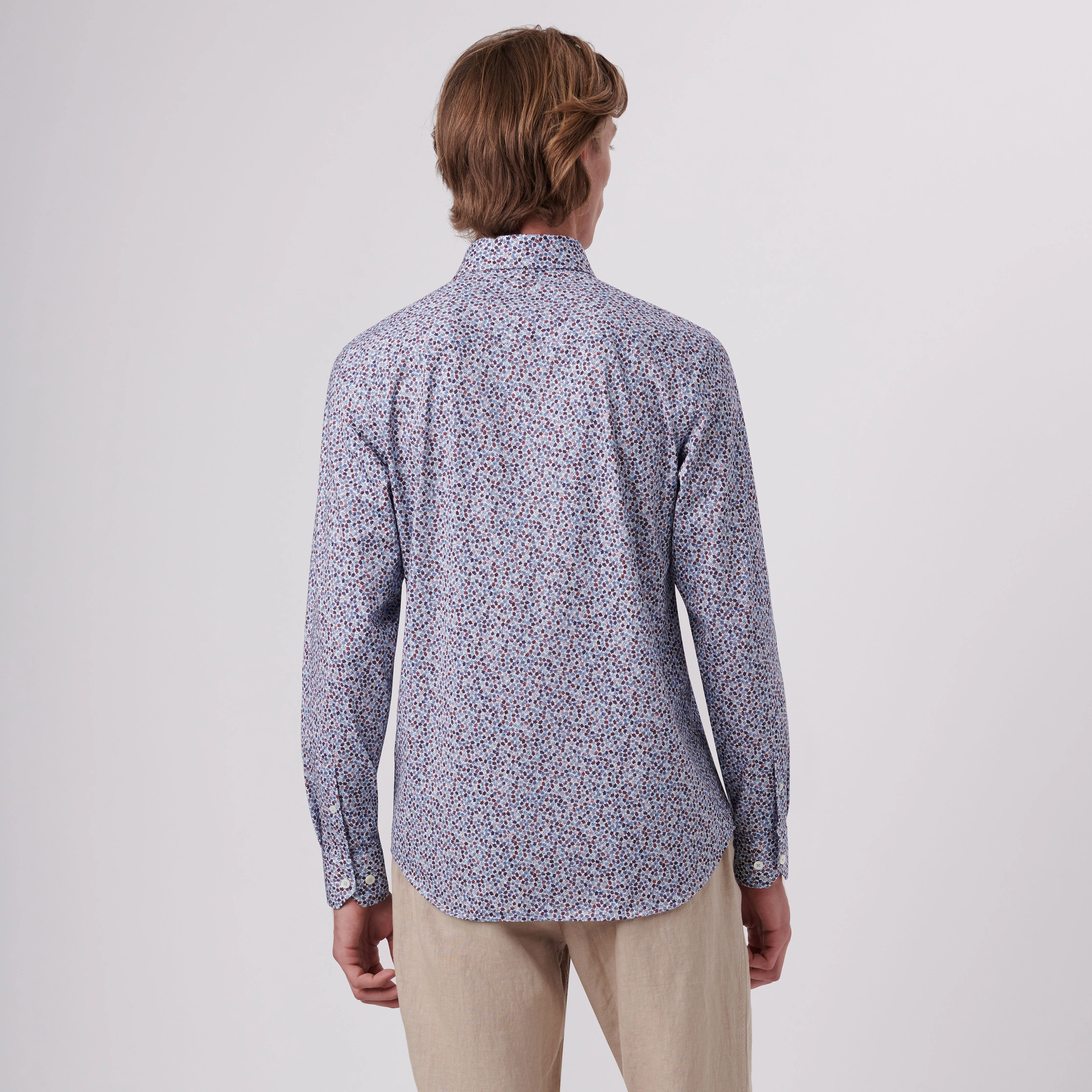 James Floral Print OoohCotton Shirt sold by Bugatchi product image thumbnail 4