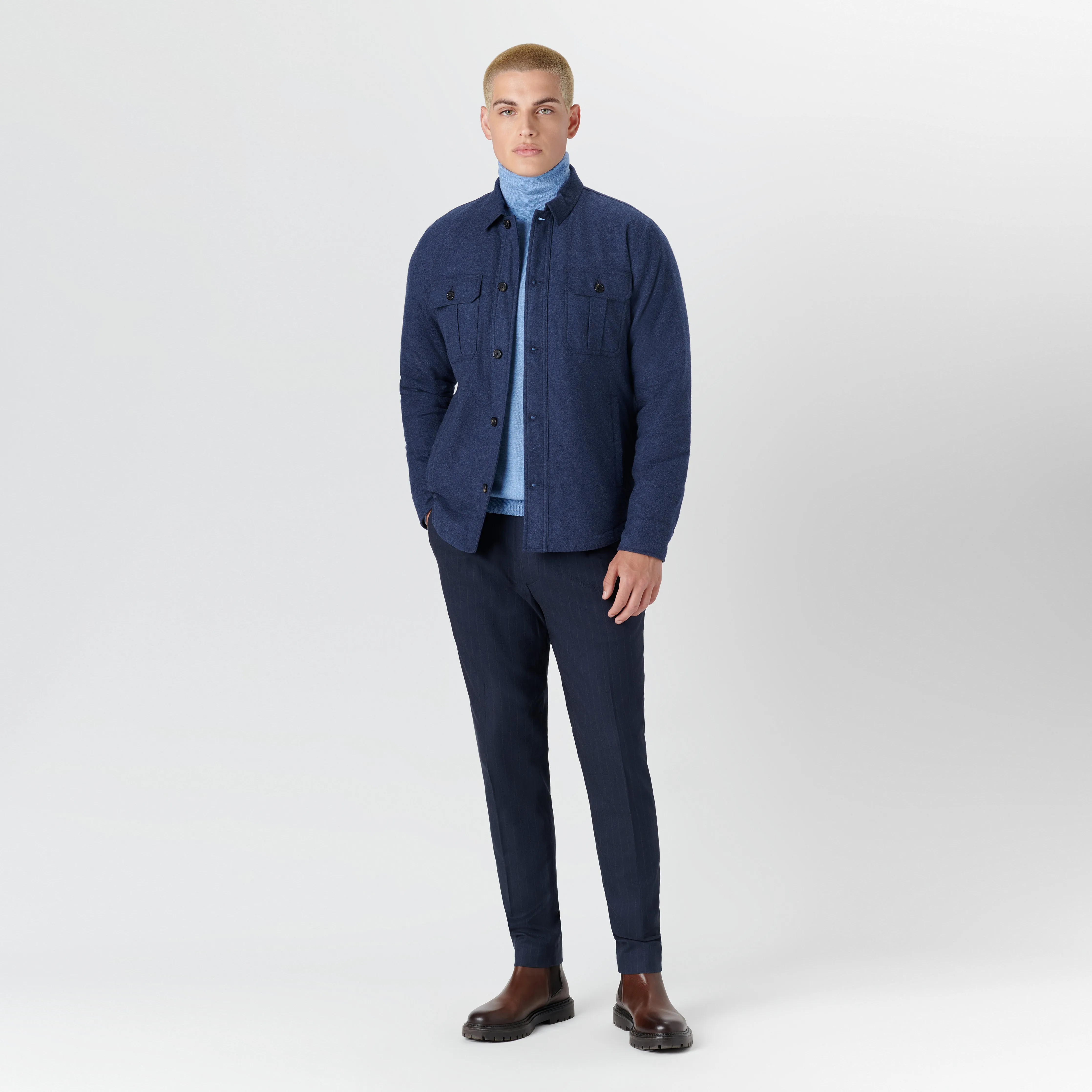 Shirt Jacket sold by Bugatchi product image thumbnail 5