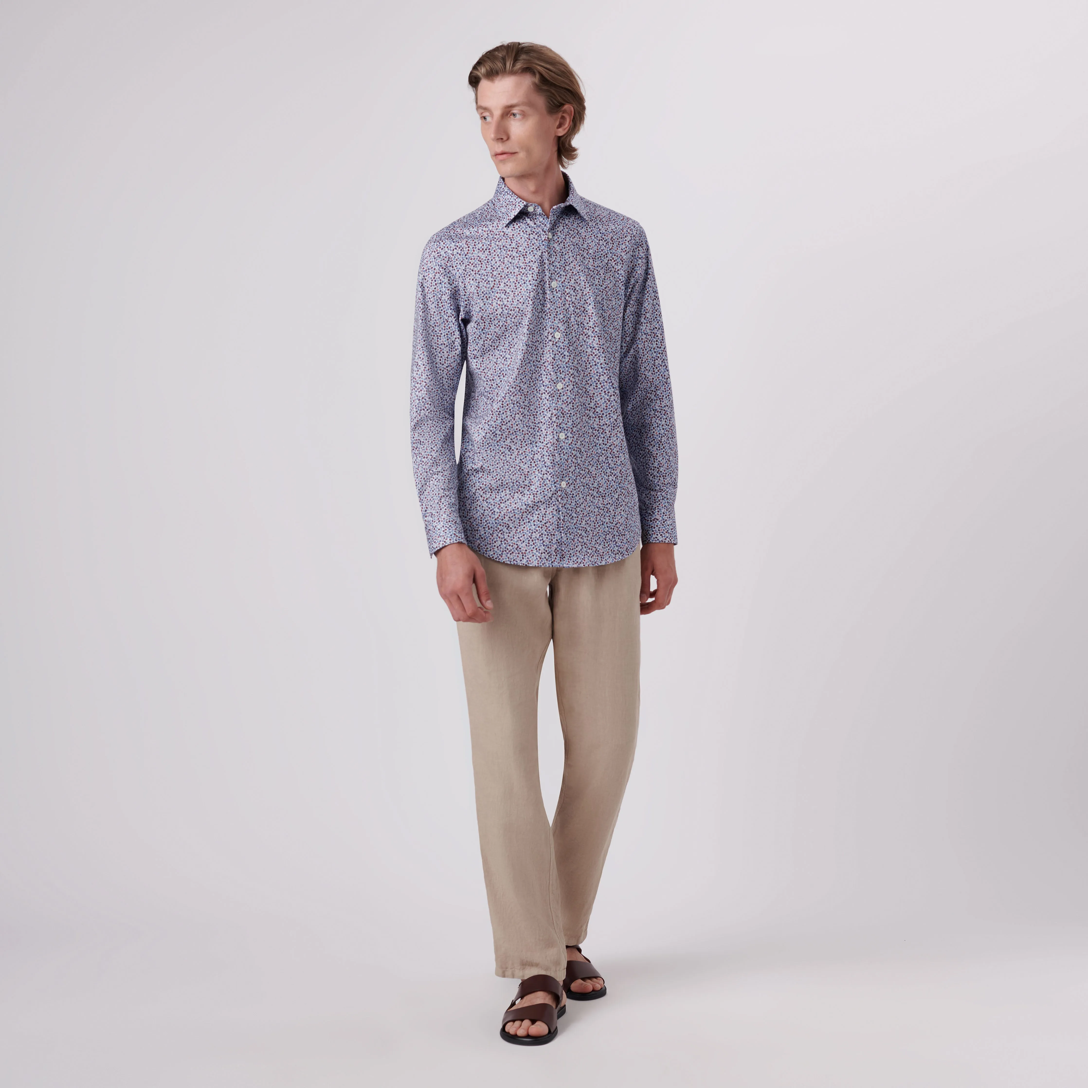 James Floral Print OoohCotton Shirt sold by Bugatchi product image thumbnail 5