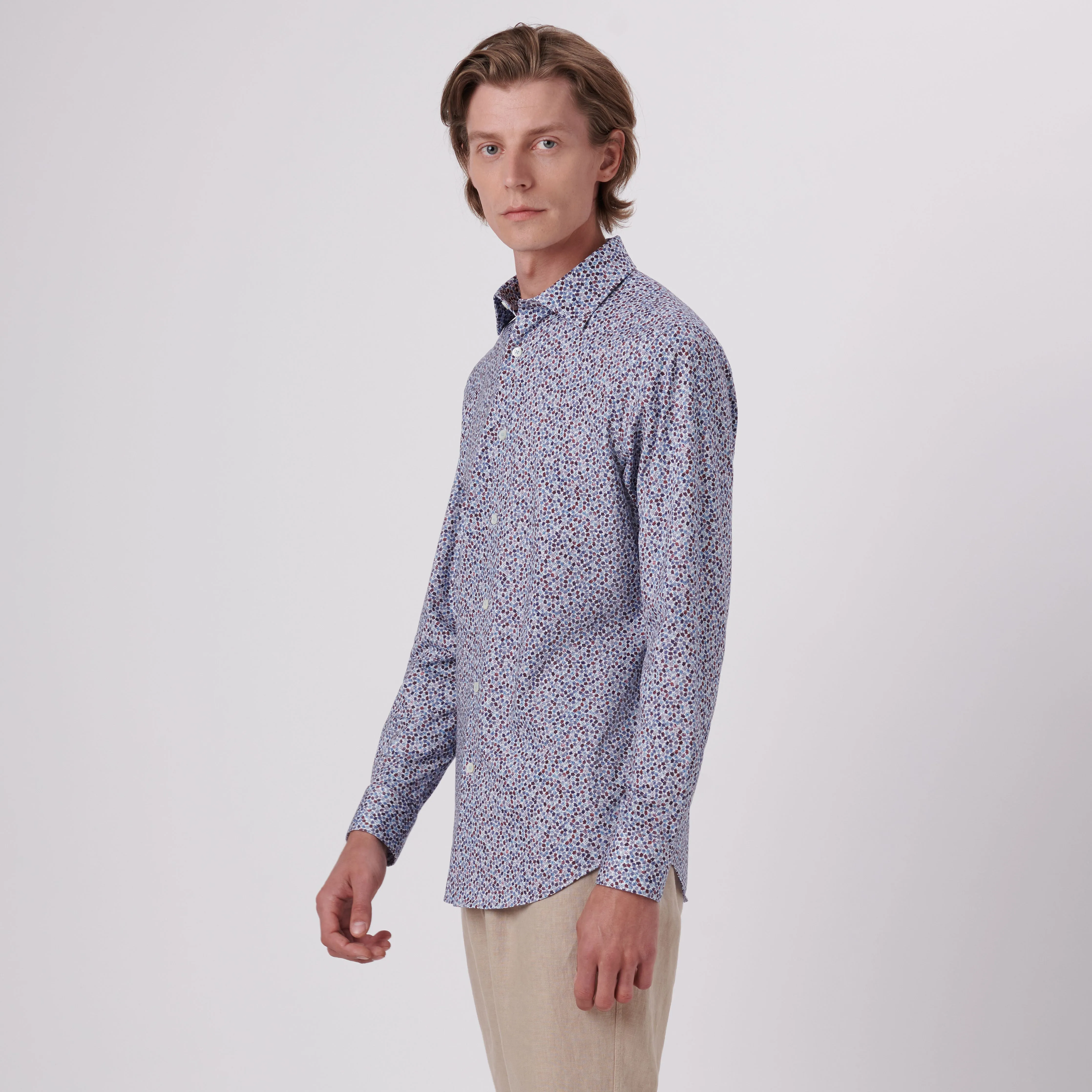 James Floral Print OoohCotton Shirt sold by Bugatchi product image thumbnail 3