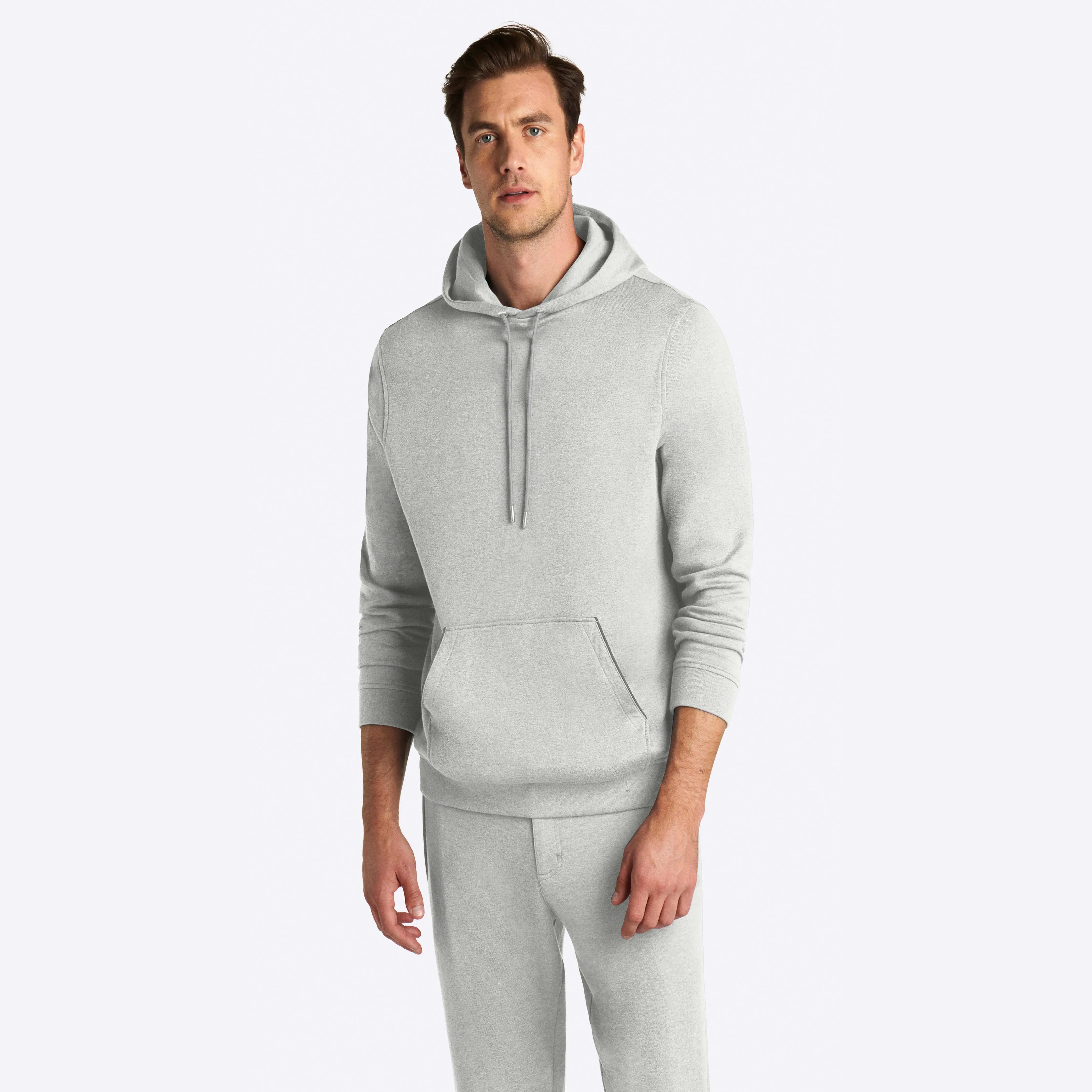 COMFORT Solid Heather Sweatshirt with Hood sold by Bugatchi product image thumbnail 3