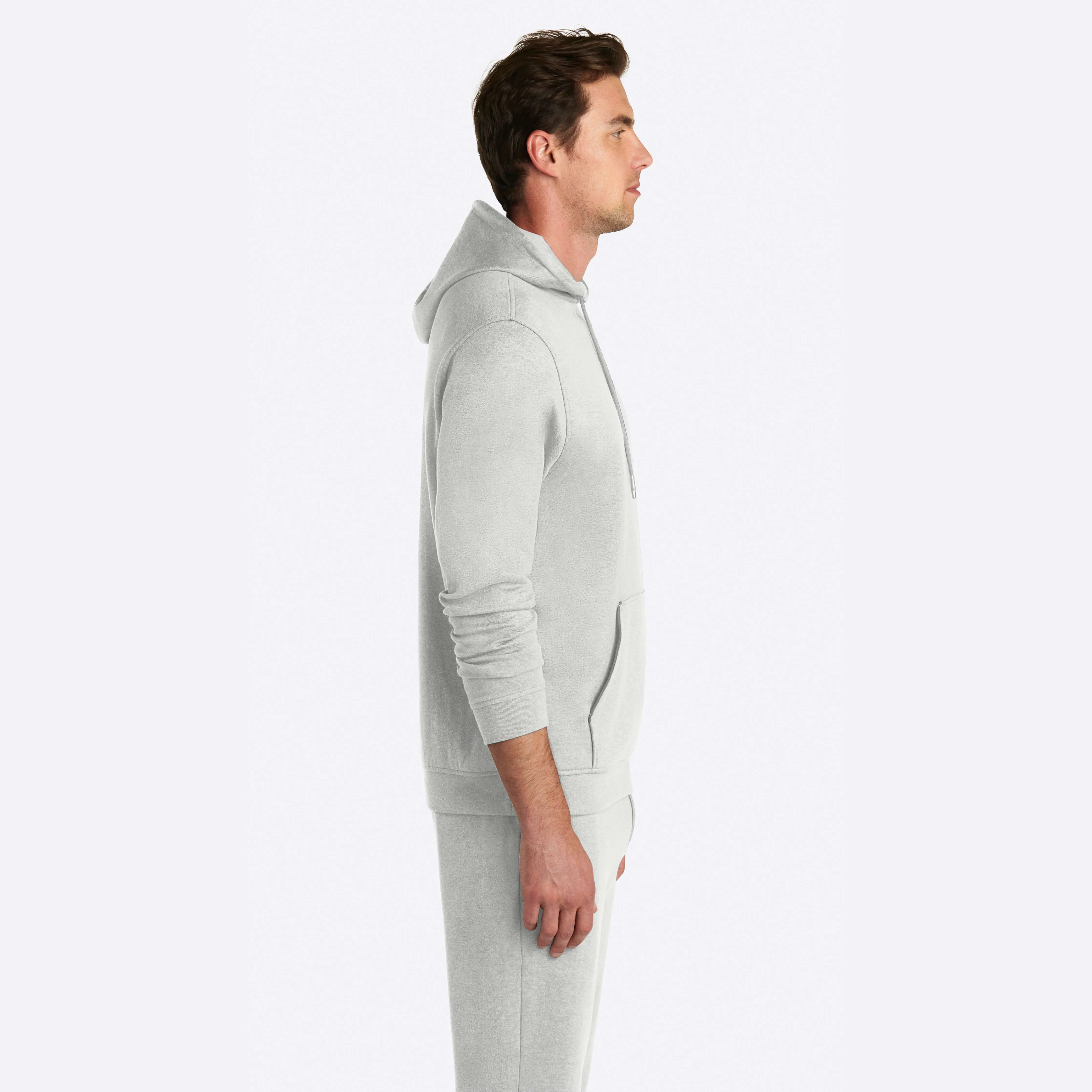 COMFORT Solid Heather Sweatshirt with Hood sold by Bugatchi product image thumbnail 4