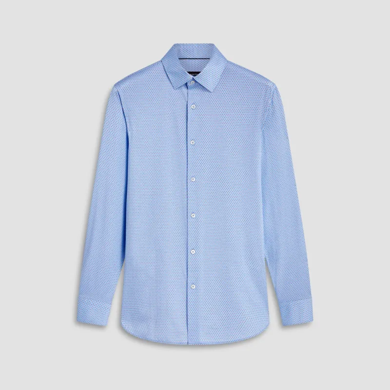 James Pin Diamond Print OoohCotton Shirt sold by Bugatchi