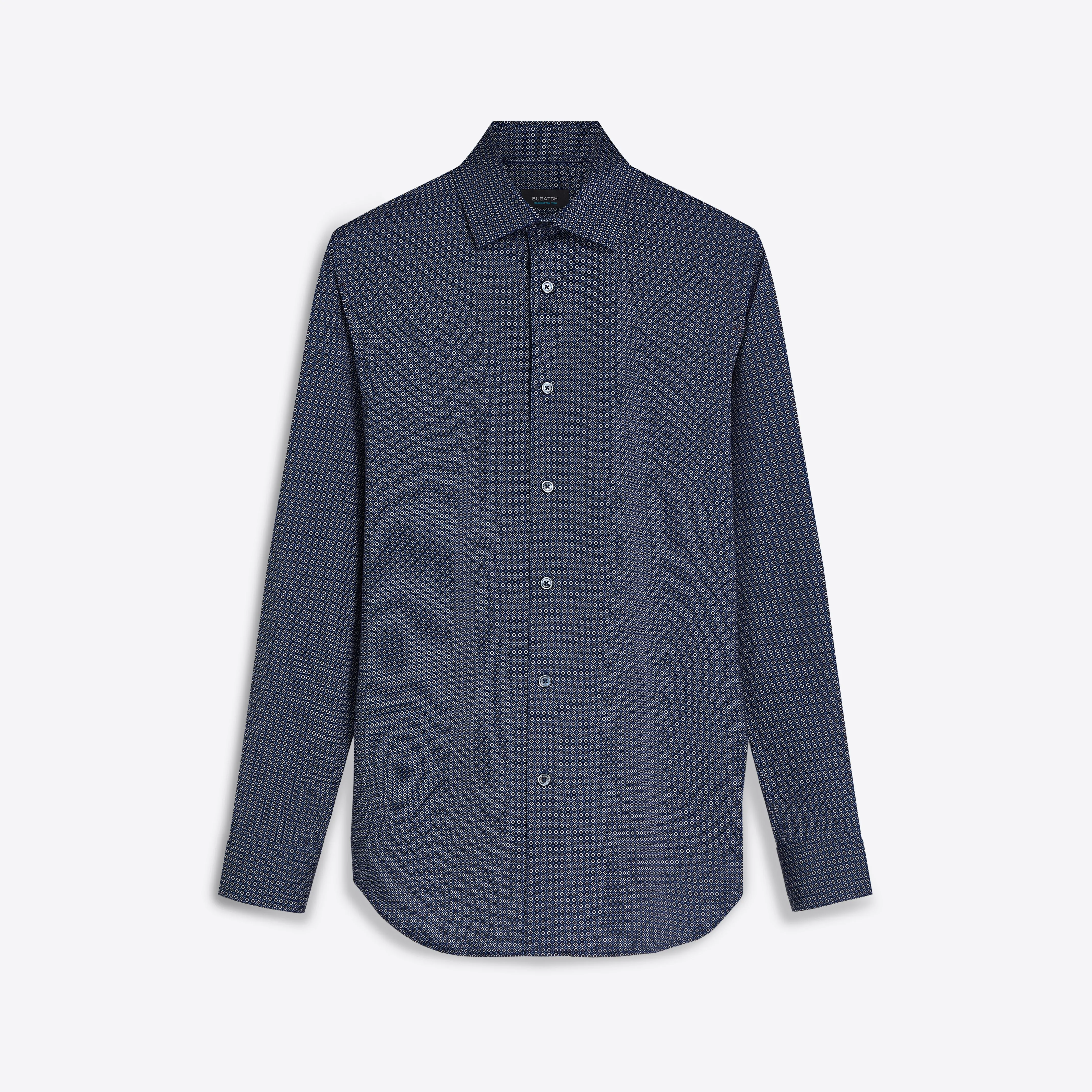 JAMES Geometric Floral Print OoohCotton Shirt sold by Bugatchi