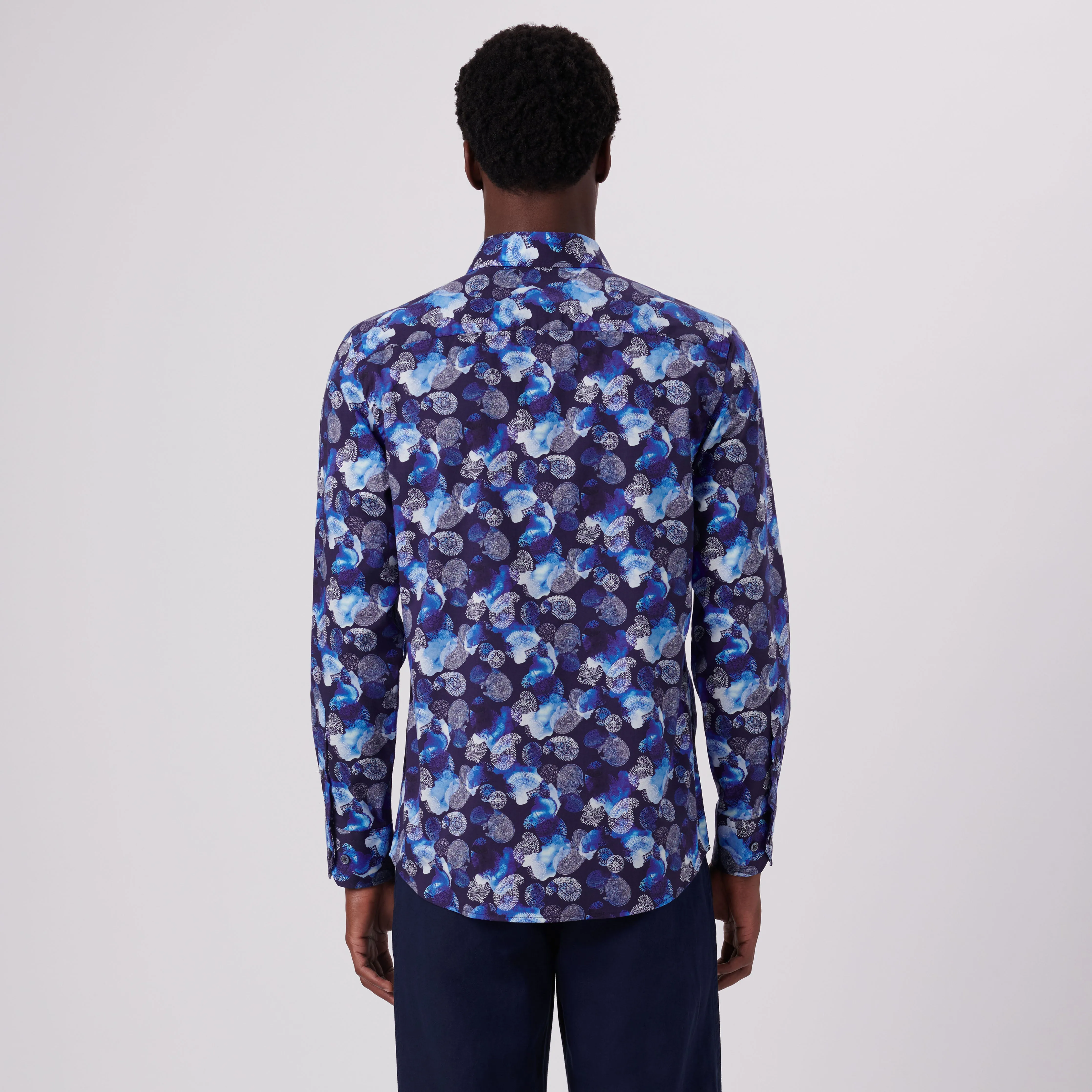 Julian Paisley Print Shirt sold by Bugatchi product image thumbnail 4