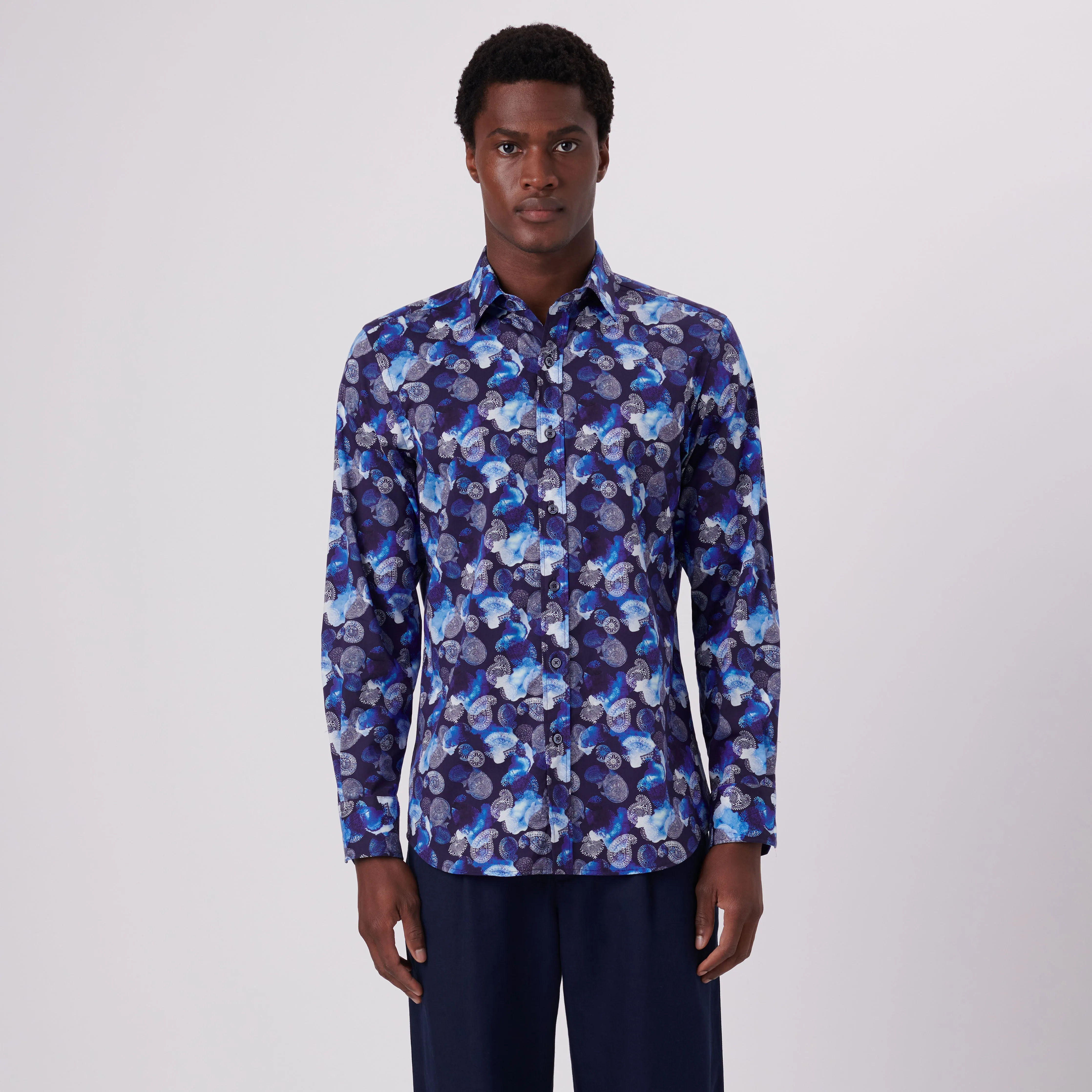 Julian Paisley Print Shirt sold by Bugatchi product image thumbnail 2