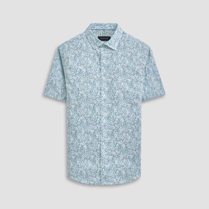 Orson Abstract Short Sleeve Shirt sold by Bugatchi