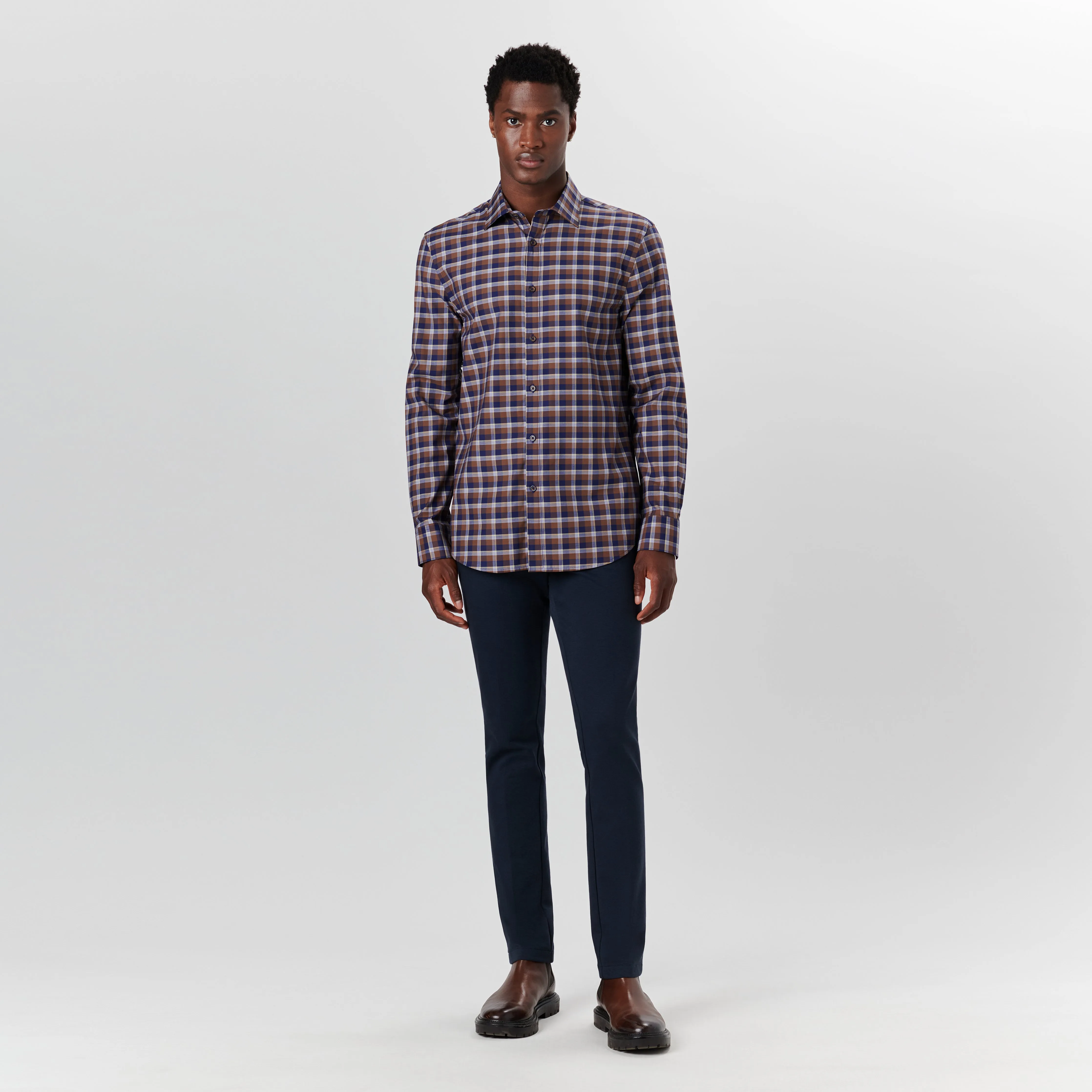 JULIAN Small Check Shirt sold by Bugatchi product image thumbnail 5