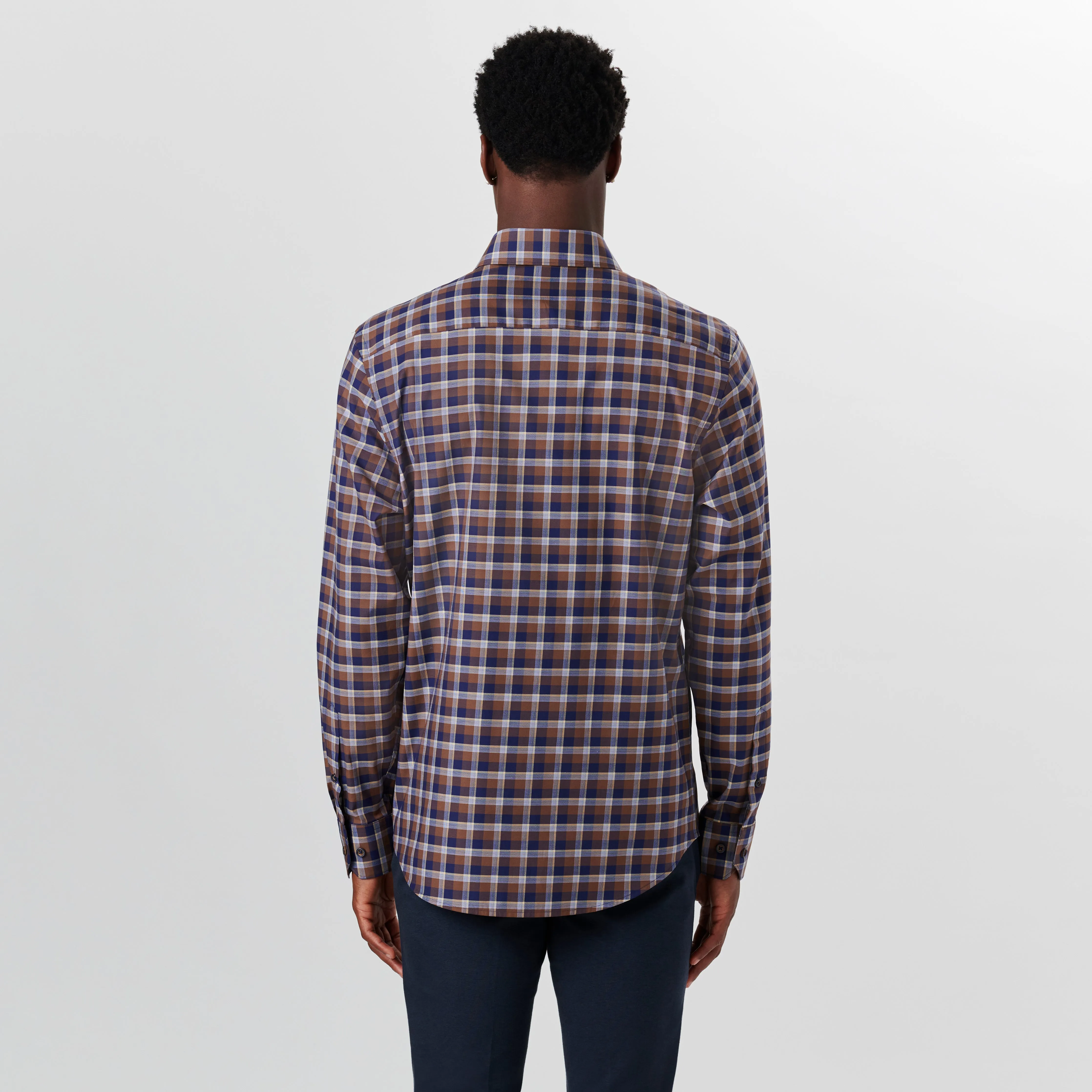 JULIAN Small Check Shirt sold by Bugatchi product image thumbnail 4