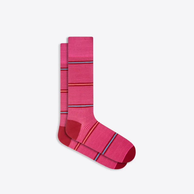 Striped Mid-Calf Socks sold by Bugatchi