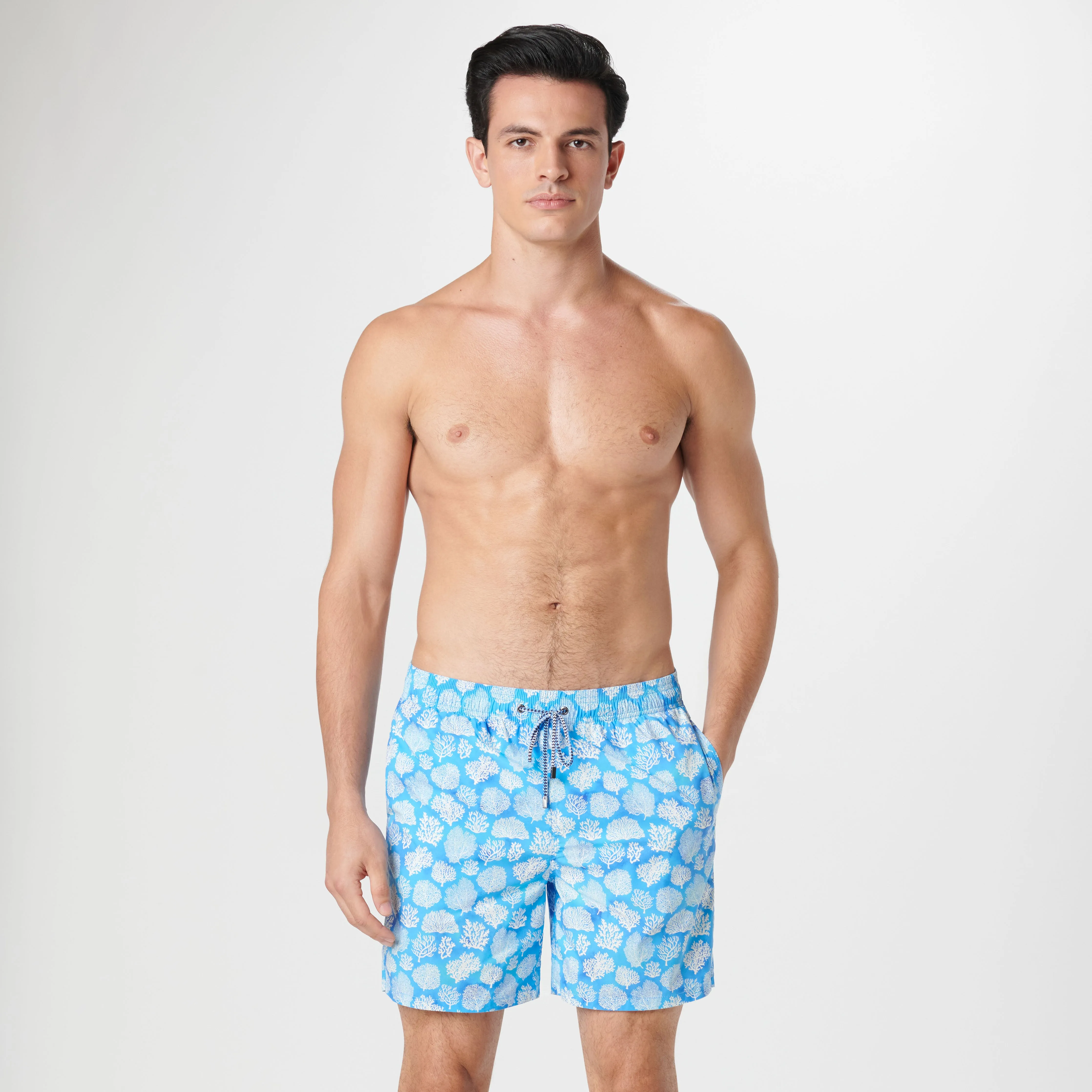 Cosmo Coral Swim Trunks sold by Bugatchi product image thumbnail 2