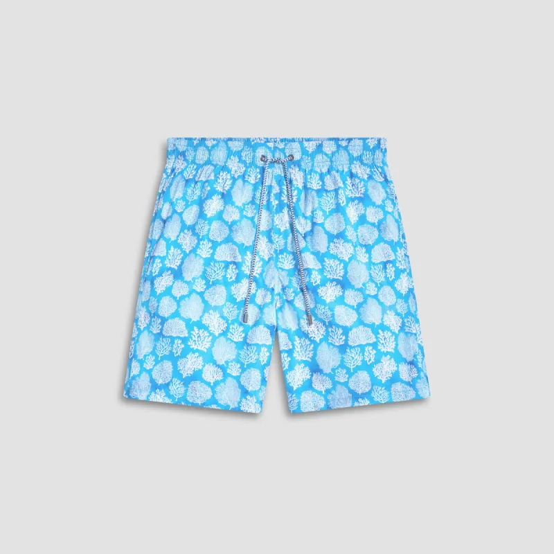 Cosmo Coral Swim Trunks sold by Bugatchi