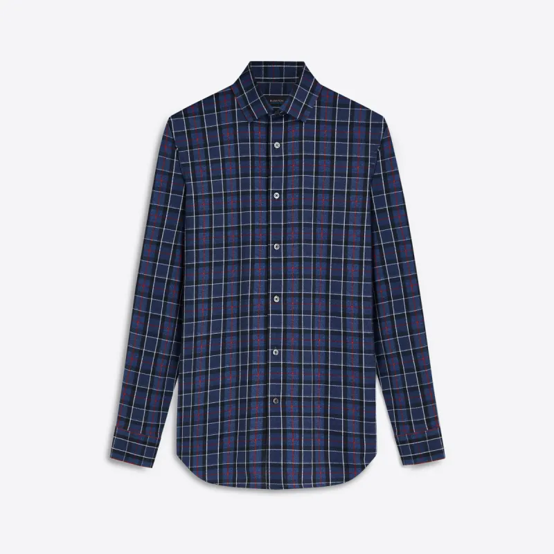 JAMES Plaid Check OoohCotton Shirt sold by Bugatchi