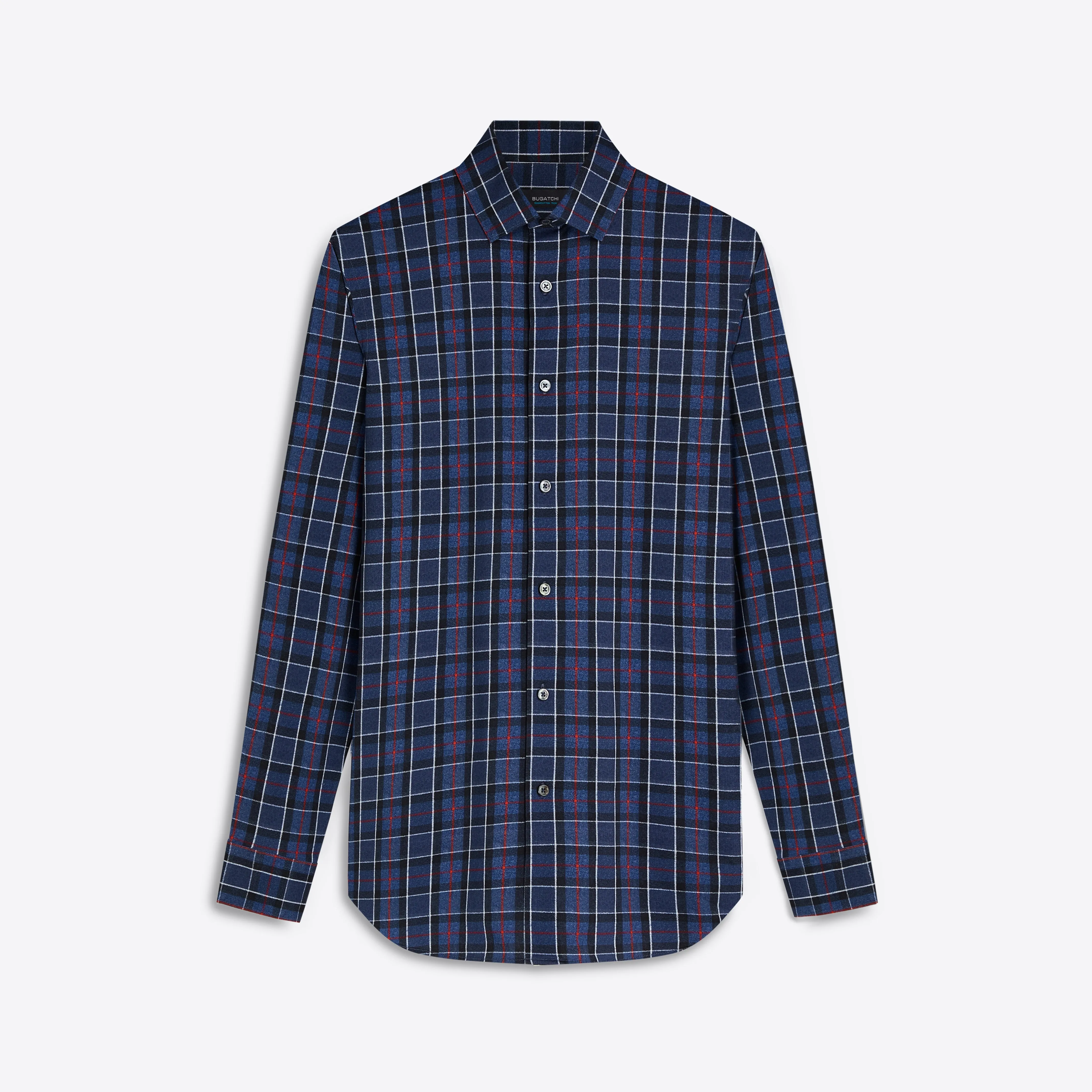 JAMES Plaid Check OoohCotton Shirt sold by Bugatchi