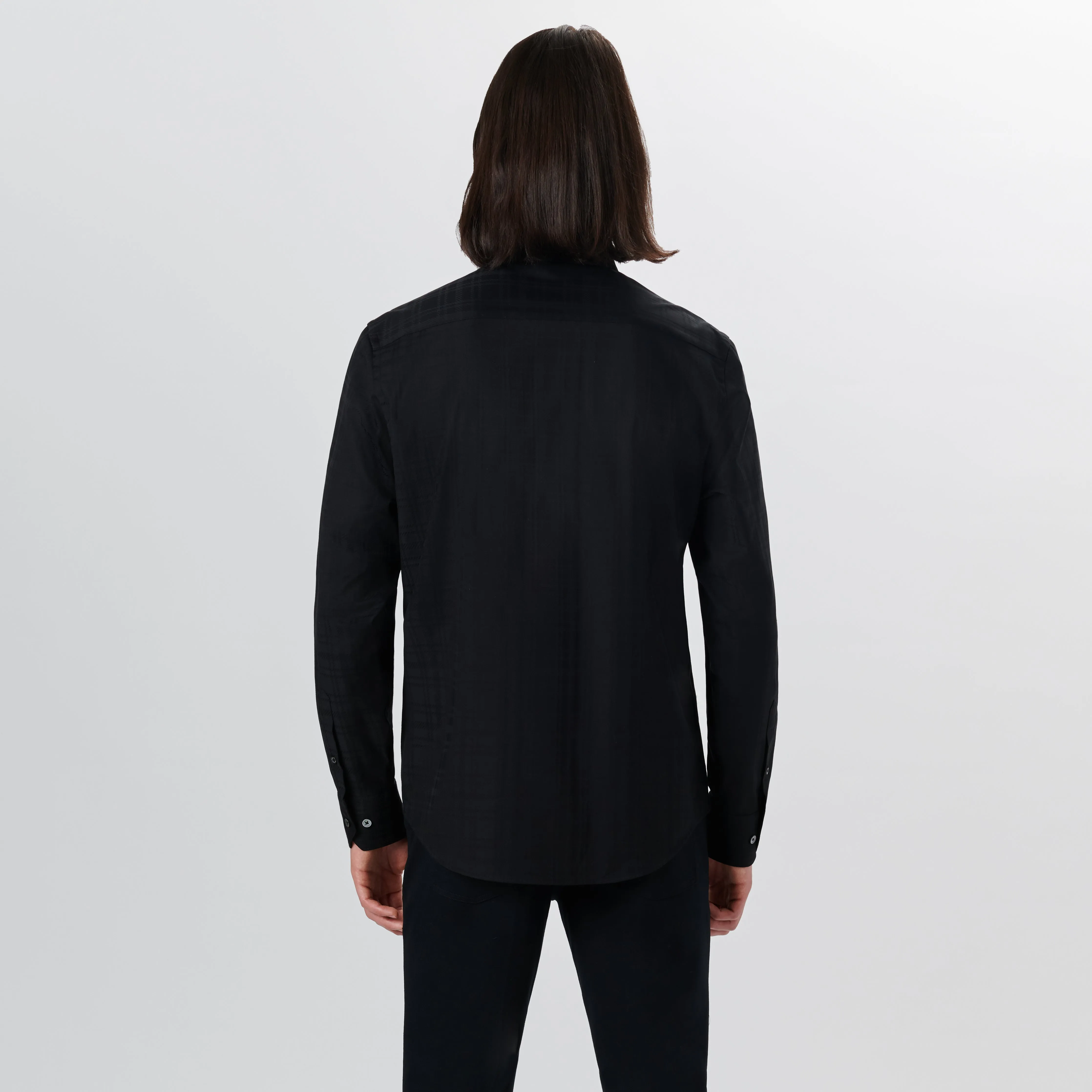 JULIAN Jacquard Check Shirt sold by Bugatchi product image thumbnail 4