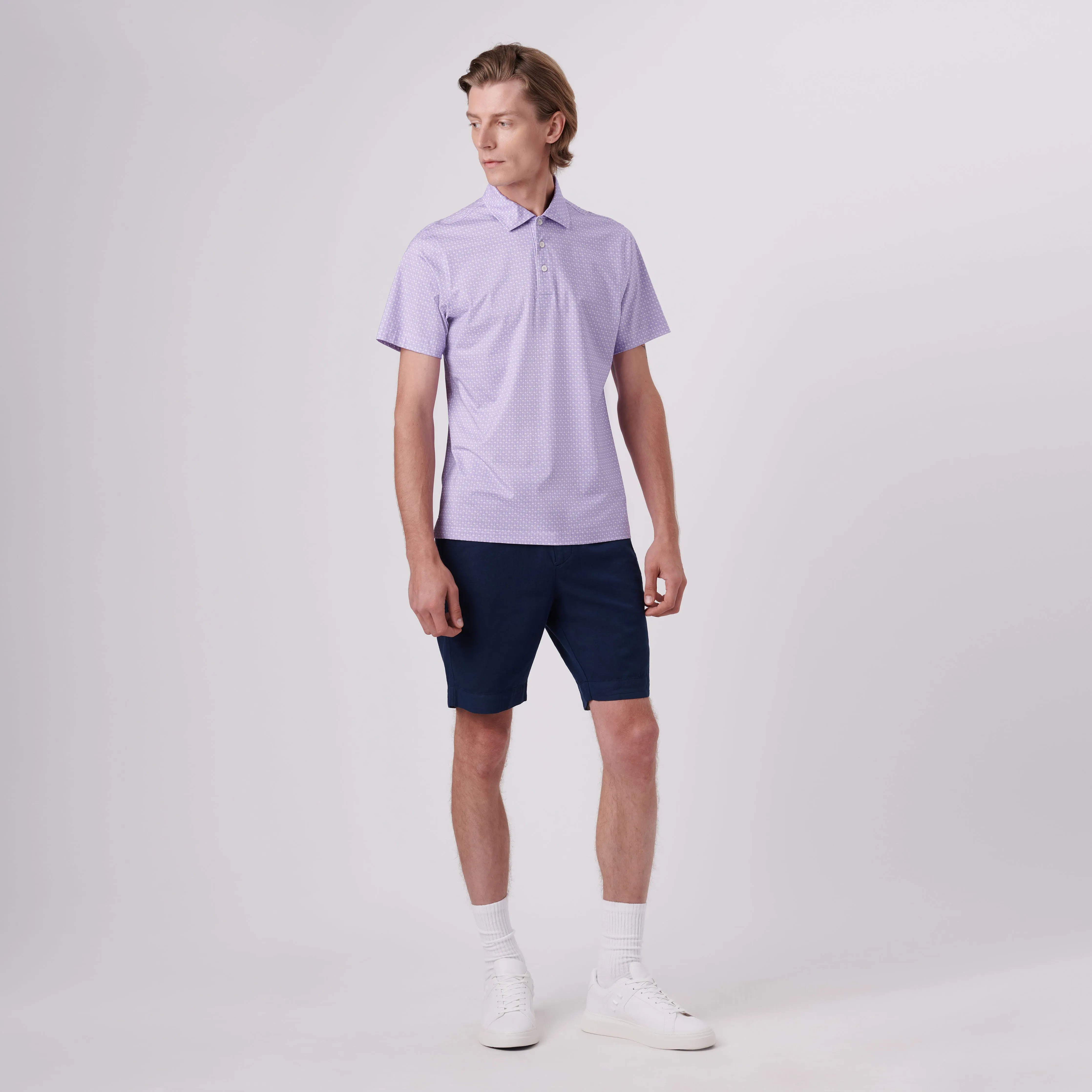 Victor Palm Trees Print OoohCotton Polo sold by Bugatchi product image thumbnail 5