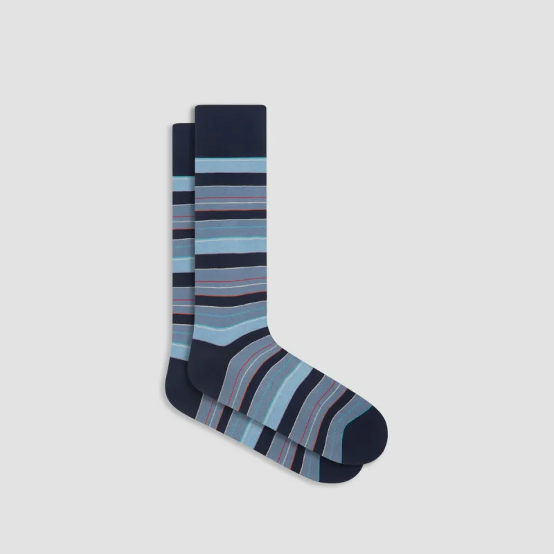 Striped Mid-Calf Socks sold by Bugatchi