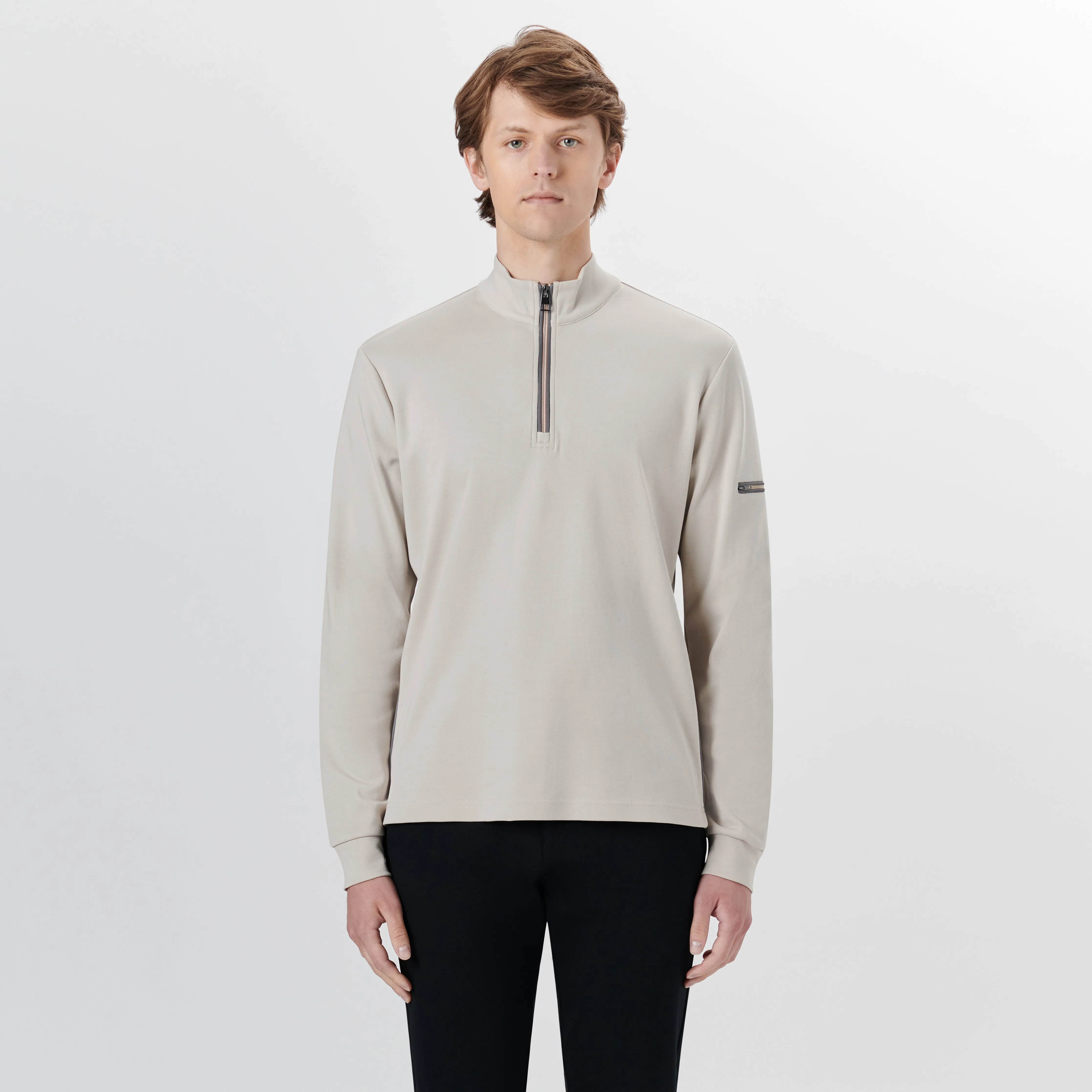 Long Sleeve Quarter Zip Pullover sold by Bugatchi product image thumbnail 2