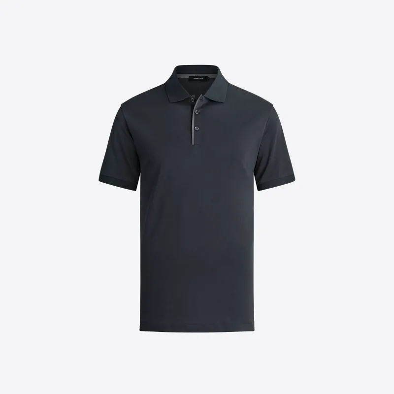 SOLID THREE BUTTON POLO sold by Bugatchi