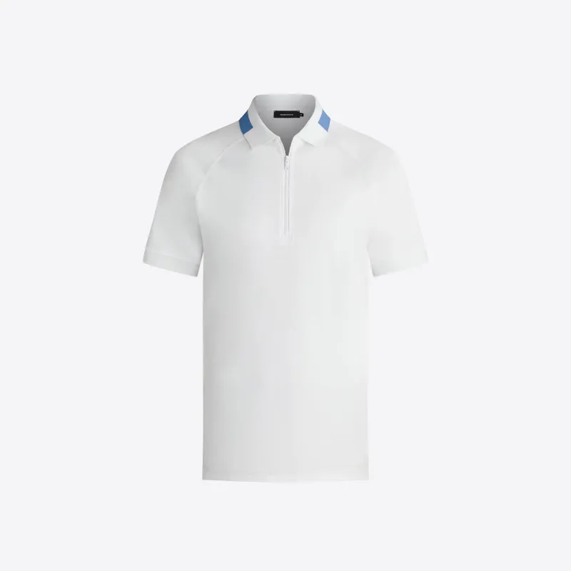 SOLID THREE BUTTON POLO sold by Bugatchi
