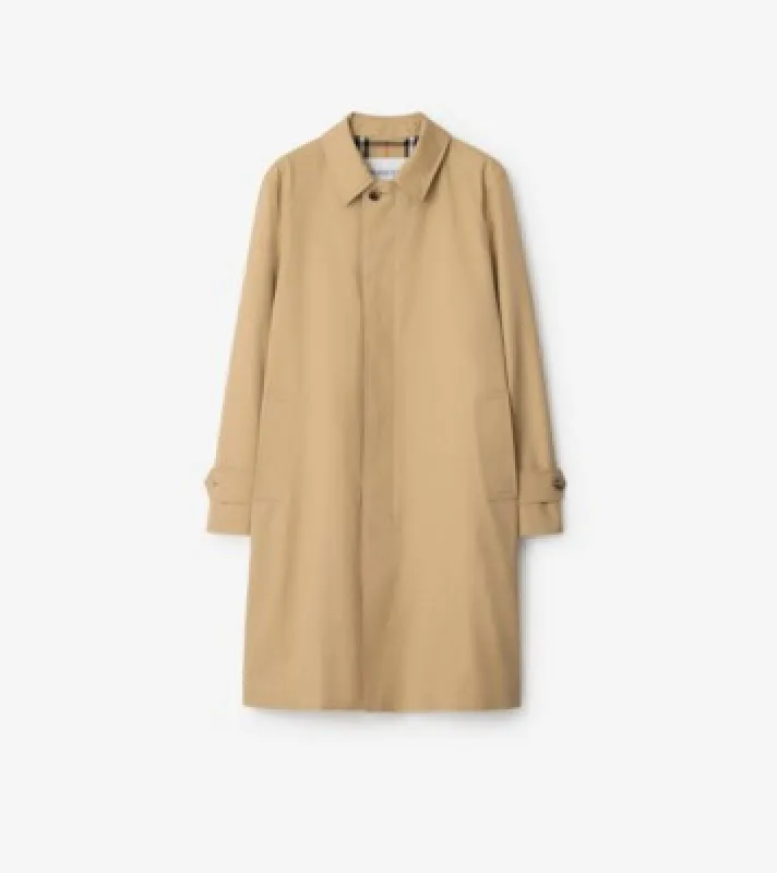 Langer Car Coat aus Gabardine (Flax-Beige) - Herren, Baumwolle | Burberry® sold by Burberry