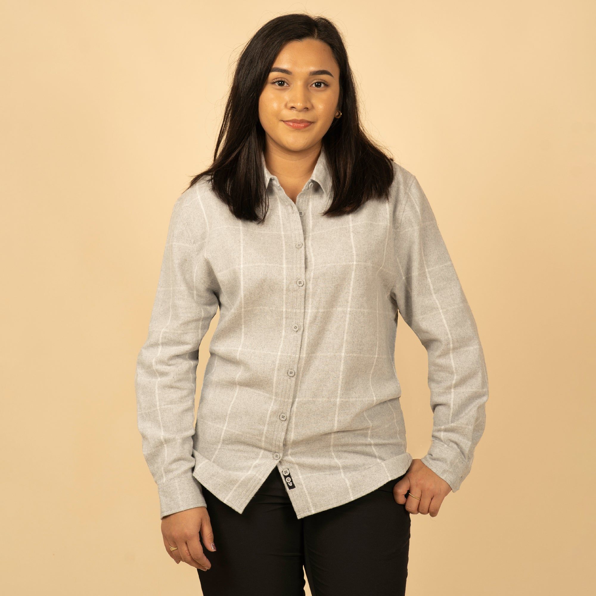 LADIES "BOYFRIEND" PLAID FLANNEL sold by Burnside