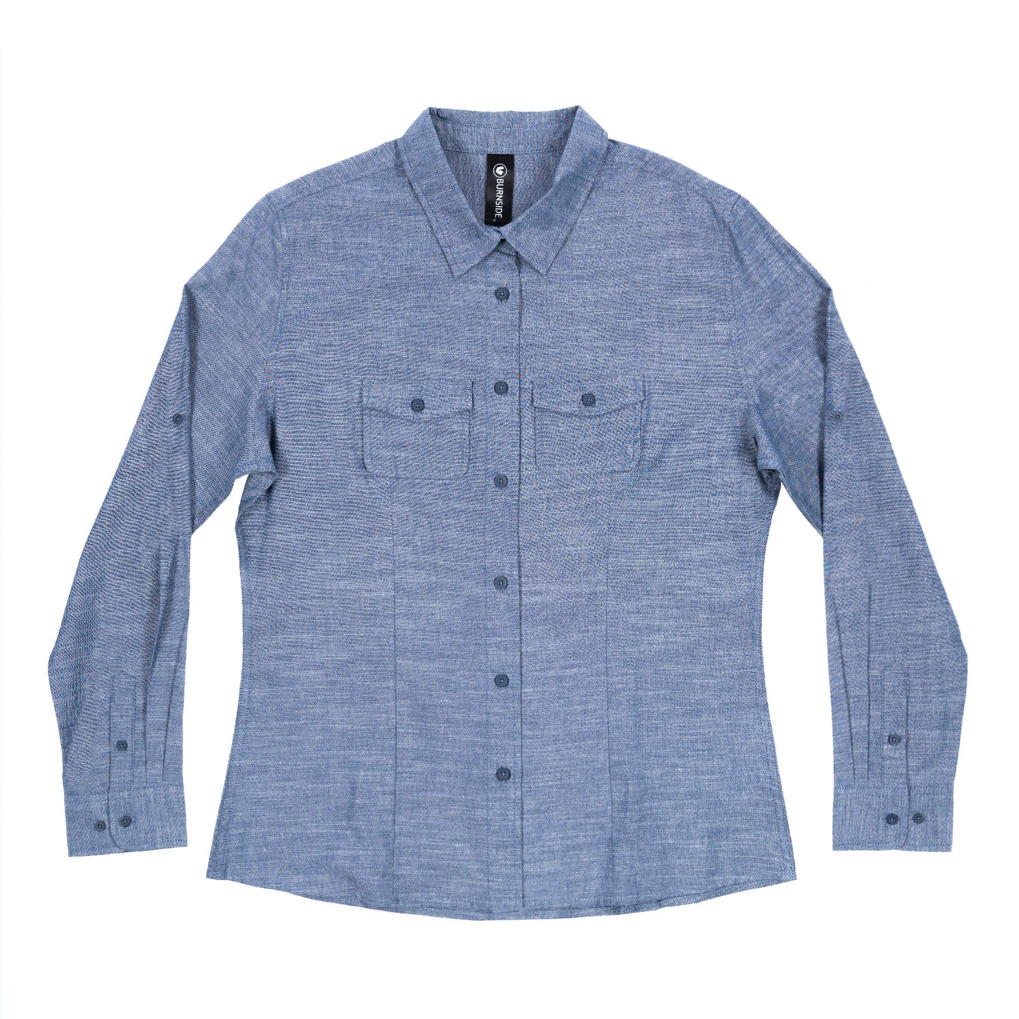 LADIES LONG SLEEVE ALL-DAY CHAMBRAY sold by Burnside product image thumbnail 2