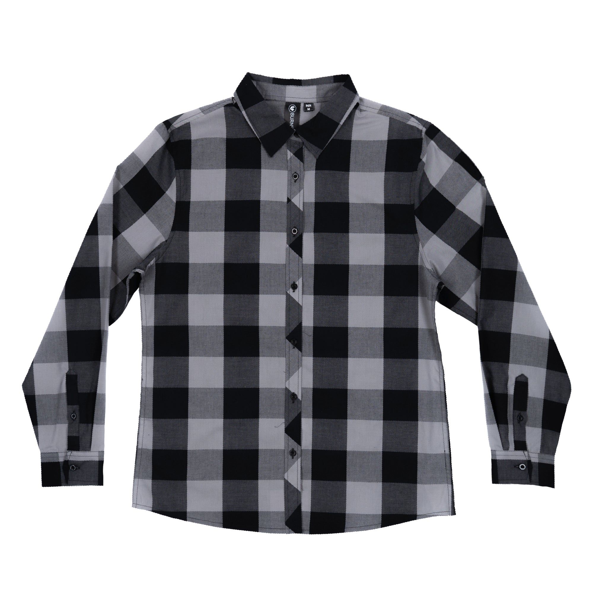 LADIES LONG SLEEVE AMERICAN BUFFALO PLAID WOVEN SHIRT sold by Burnside product image thumbnail 3