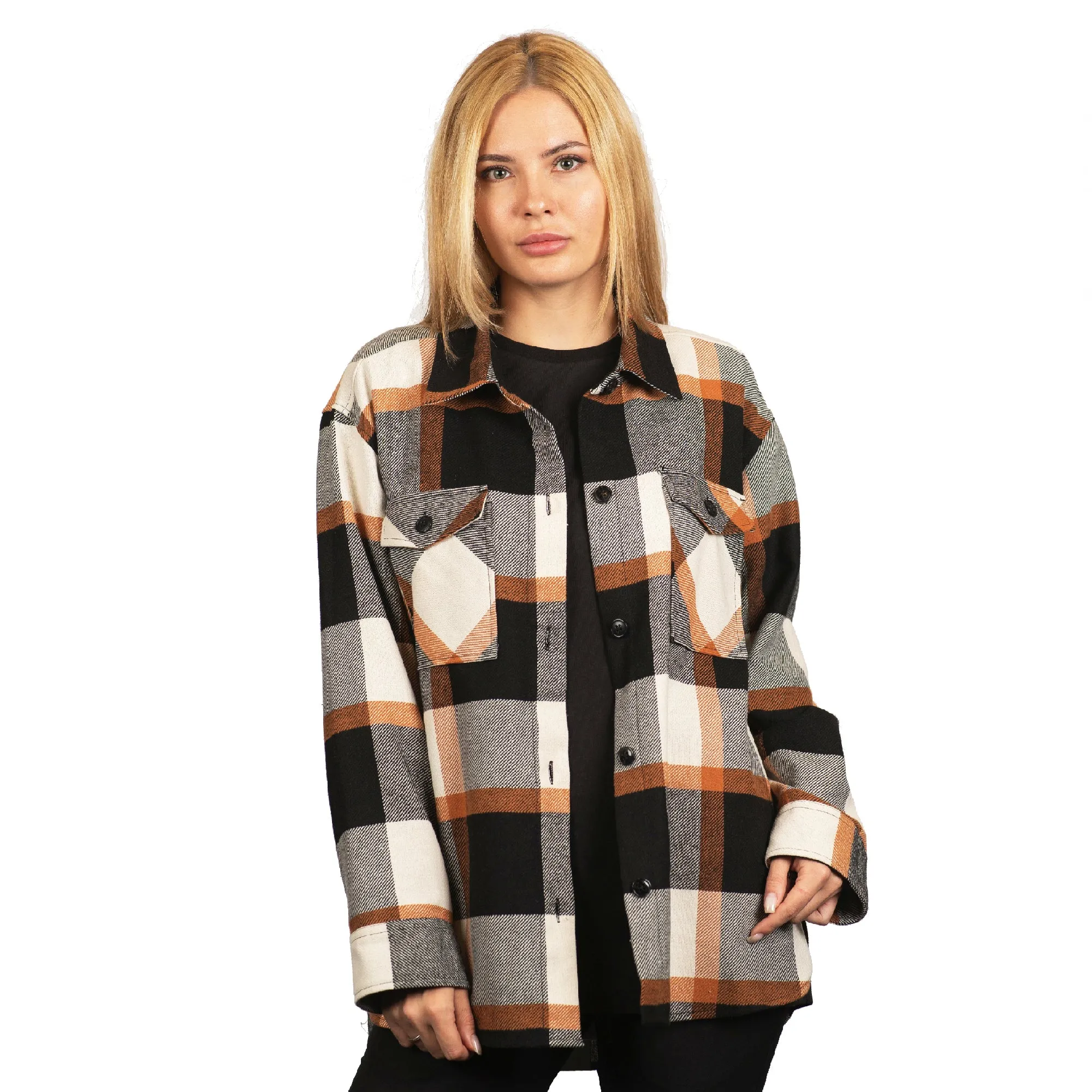 Split Coast Flannel "Comfy" Shacket sold by Burnside