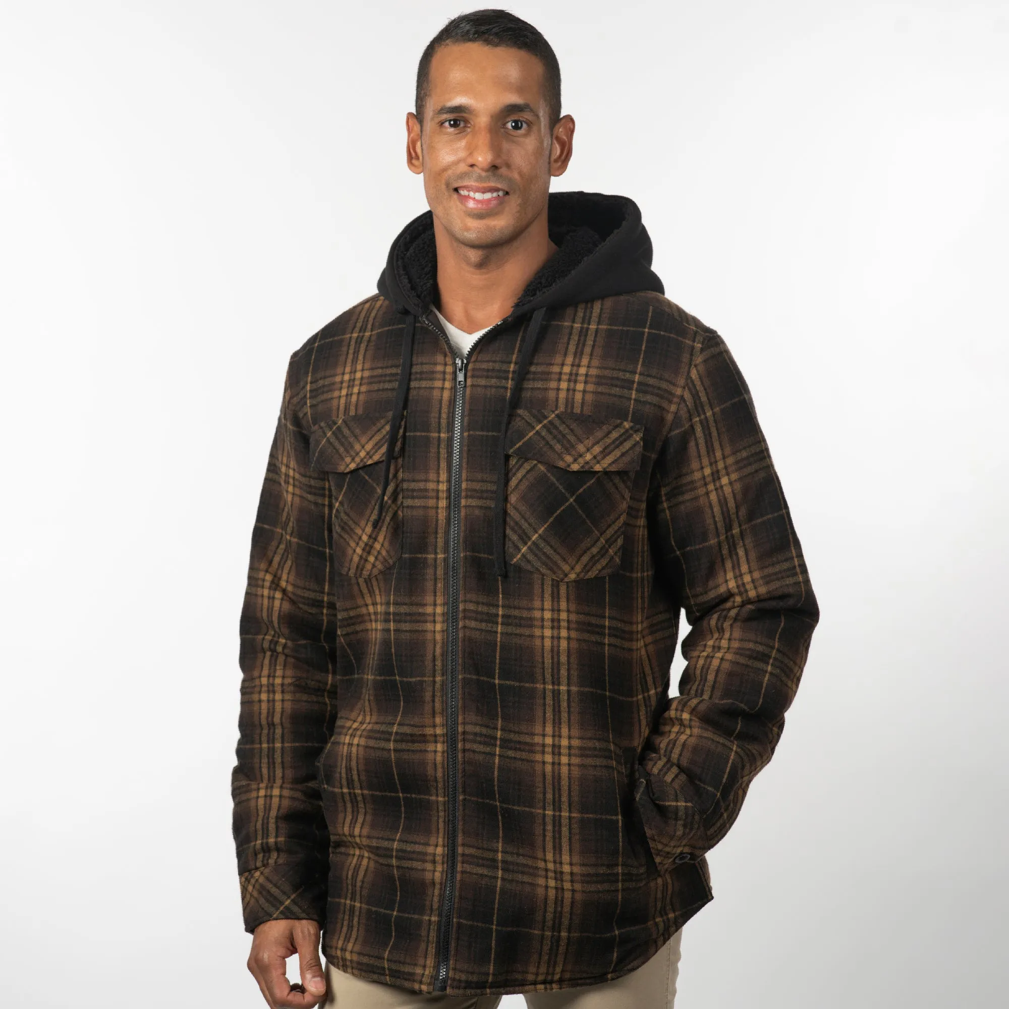 REDWOOD SHERPA-LINED HOODED JACKET sold by Burnside