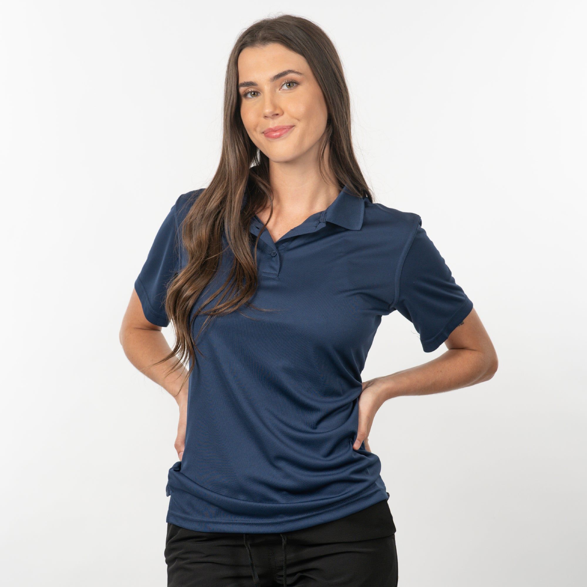 LADIES "BURN" GOLF POLO sold by Burnside