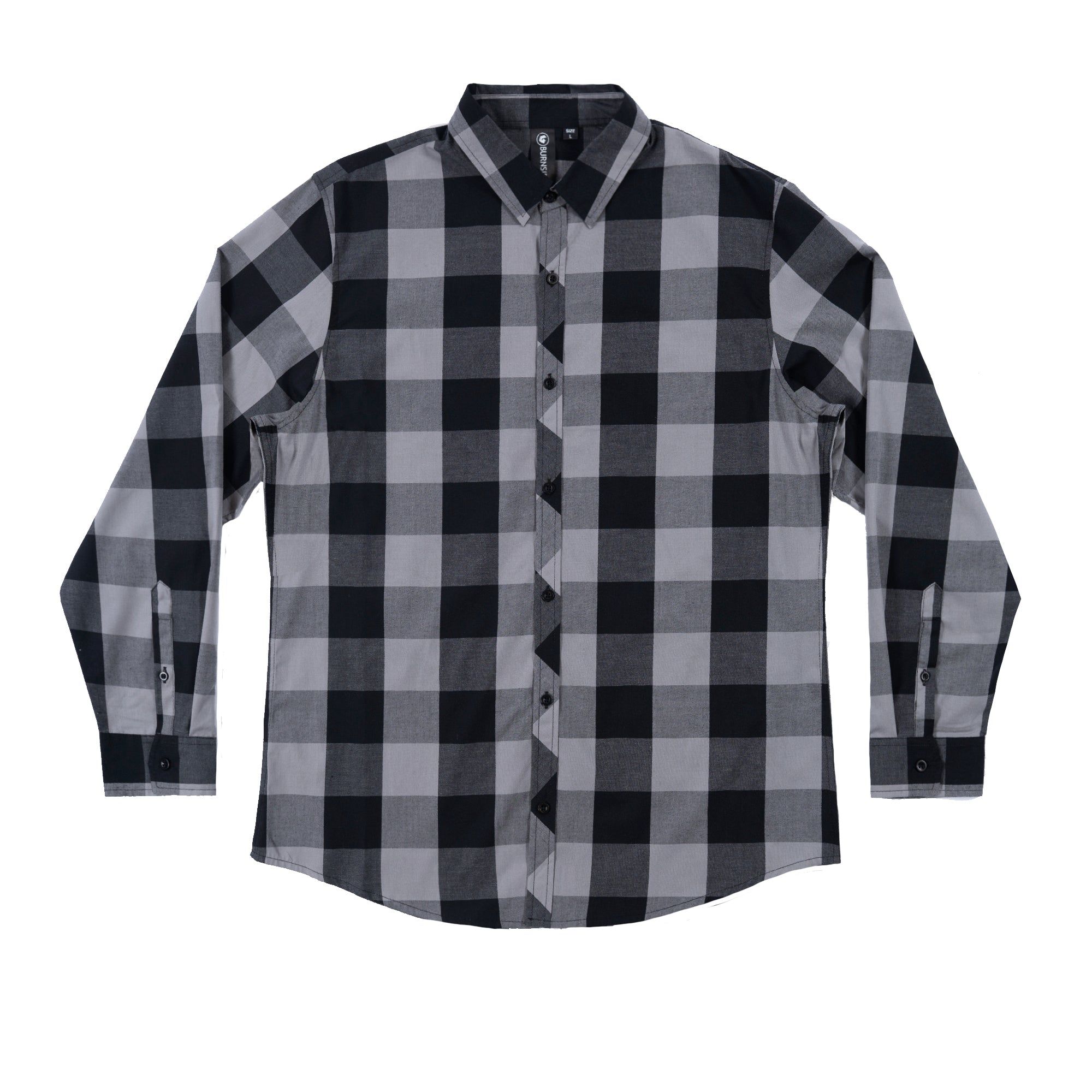 LONG SLEEVE AMERICAN BUFFALO PLAID WOVEN SHIRT sold by Burnside product image thumbnail 2