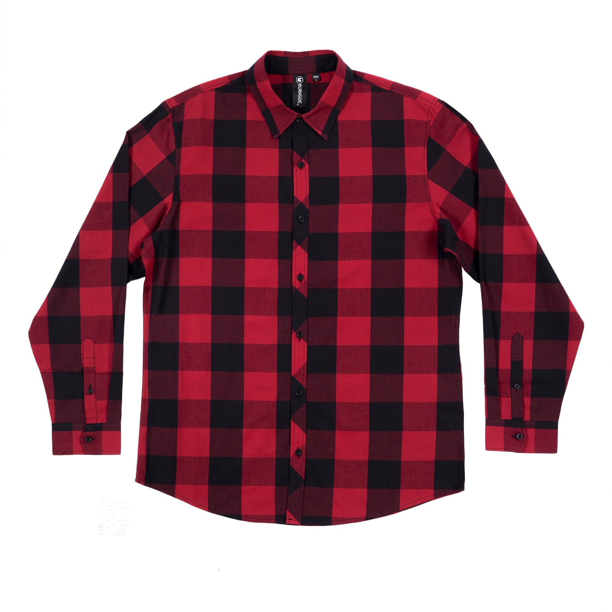 LONG SLEEVE AMERICAN BUFFALO PLAID WOVEN SHIRT sold by Burnside product image thumbnail 3