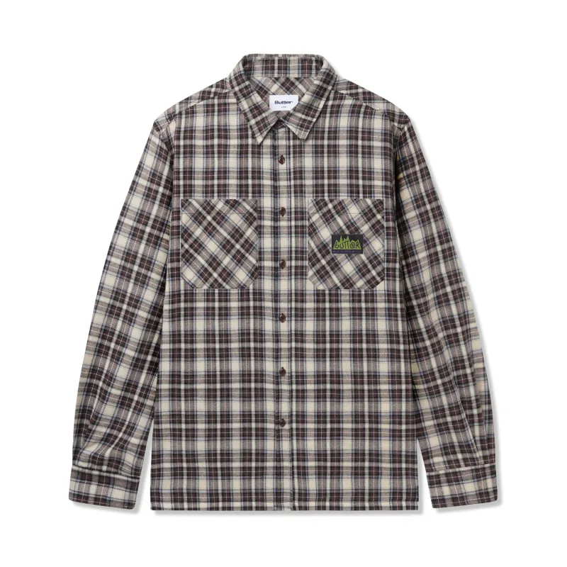 Equipment Plaid Shirt, Brown made by Butter