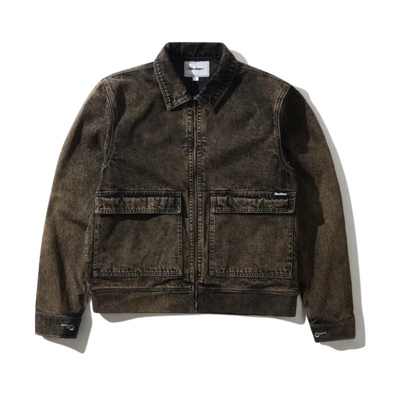 Bronco Denim Jacket, Tinted Brown made by Butter