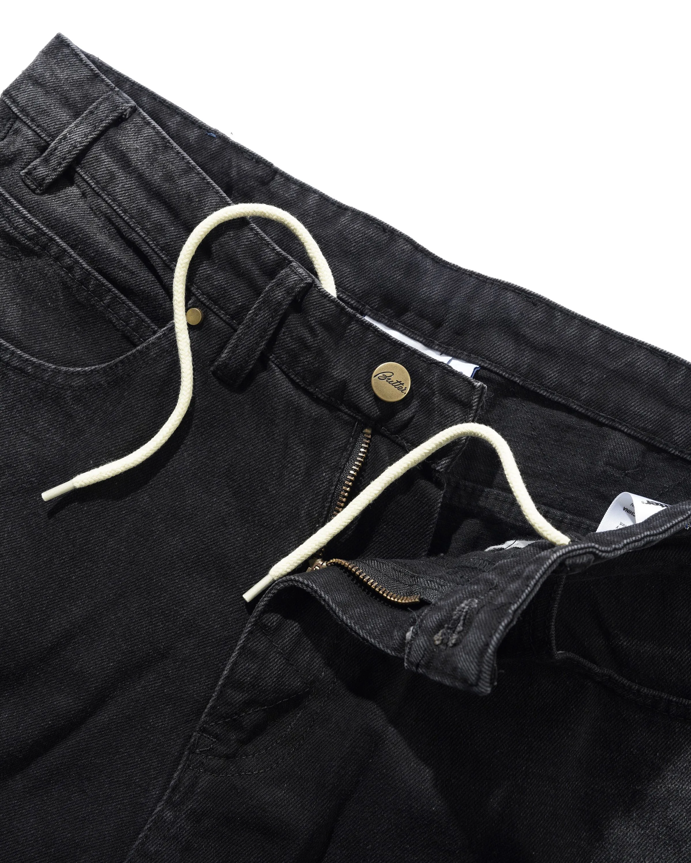 Bronco Denim Shorts, Washed Black sold by Butter product image thumbnail 5