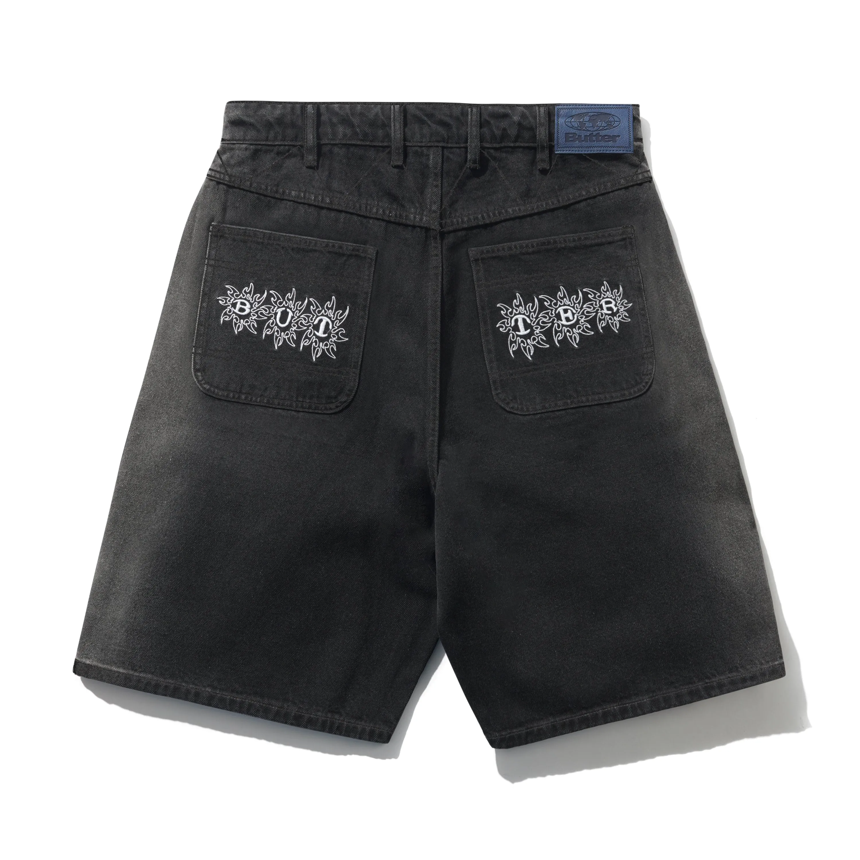 Bronco Denim Shorts, Washed Black sold by Butter product image thumbnail 2