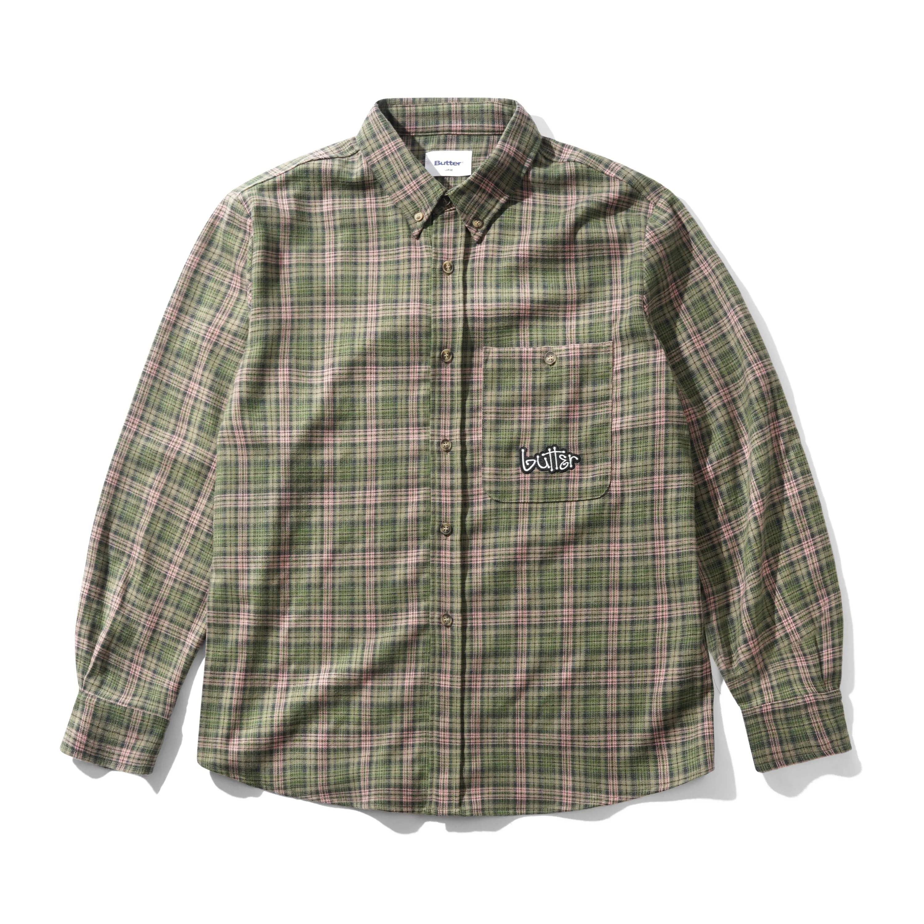 Connection Shirt, Sage / Pink sold by Butter