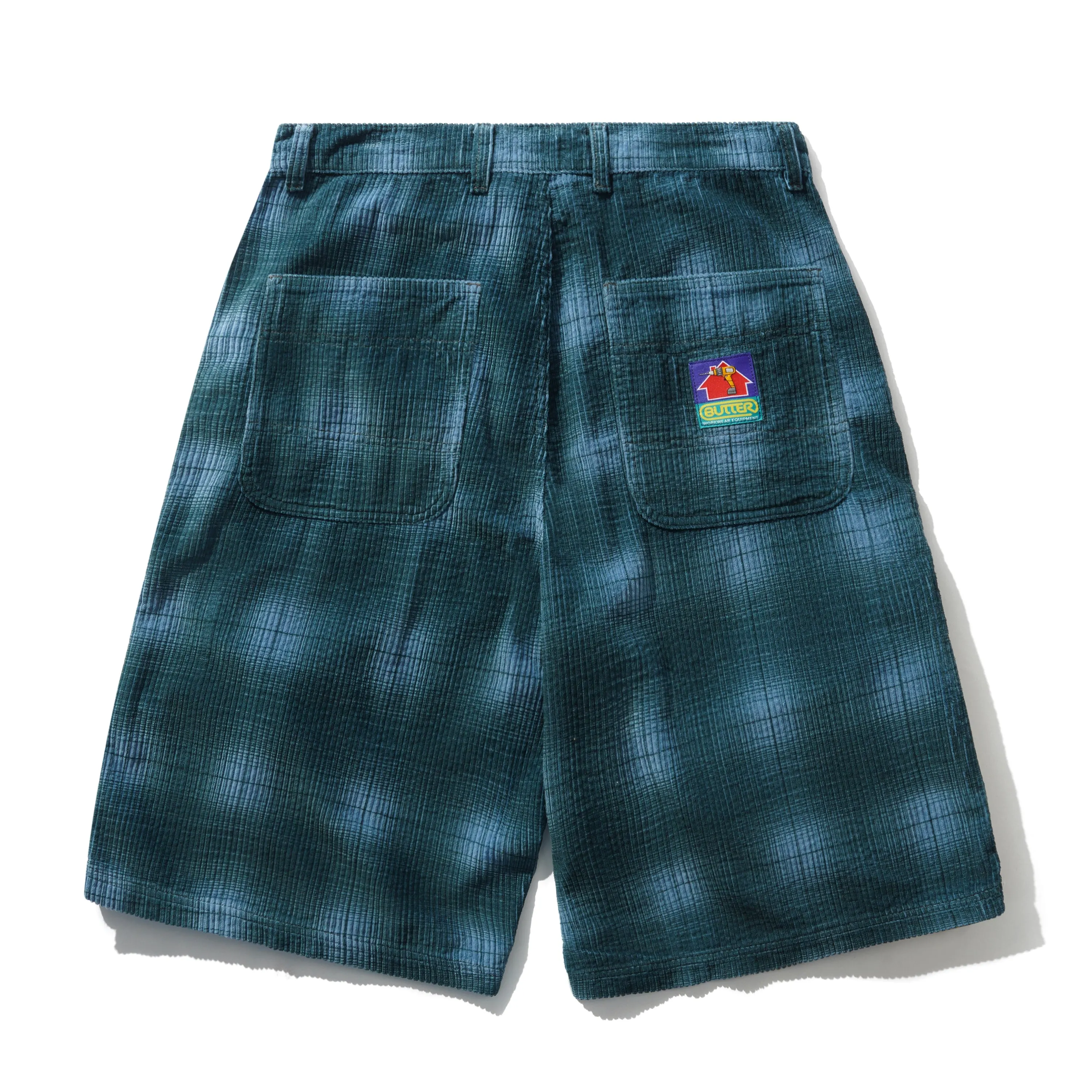 Cord Work Shorts, Blue Plaid sold by Butter product image thumbnail 2