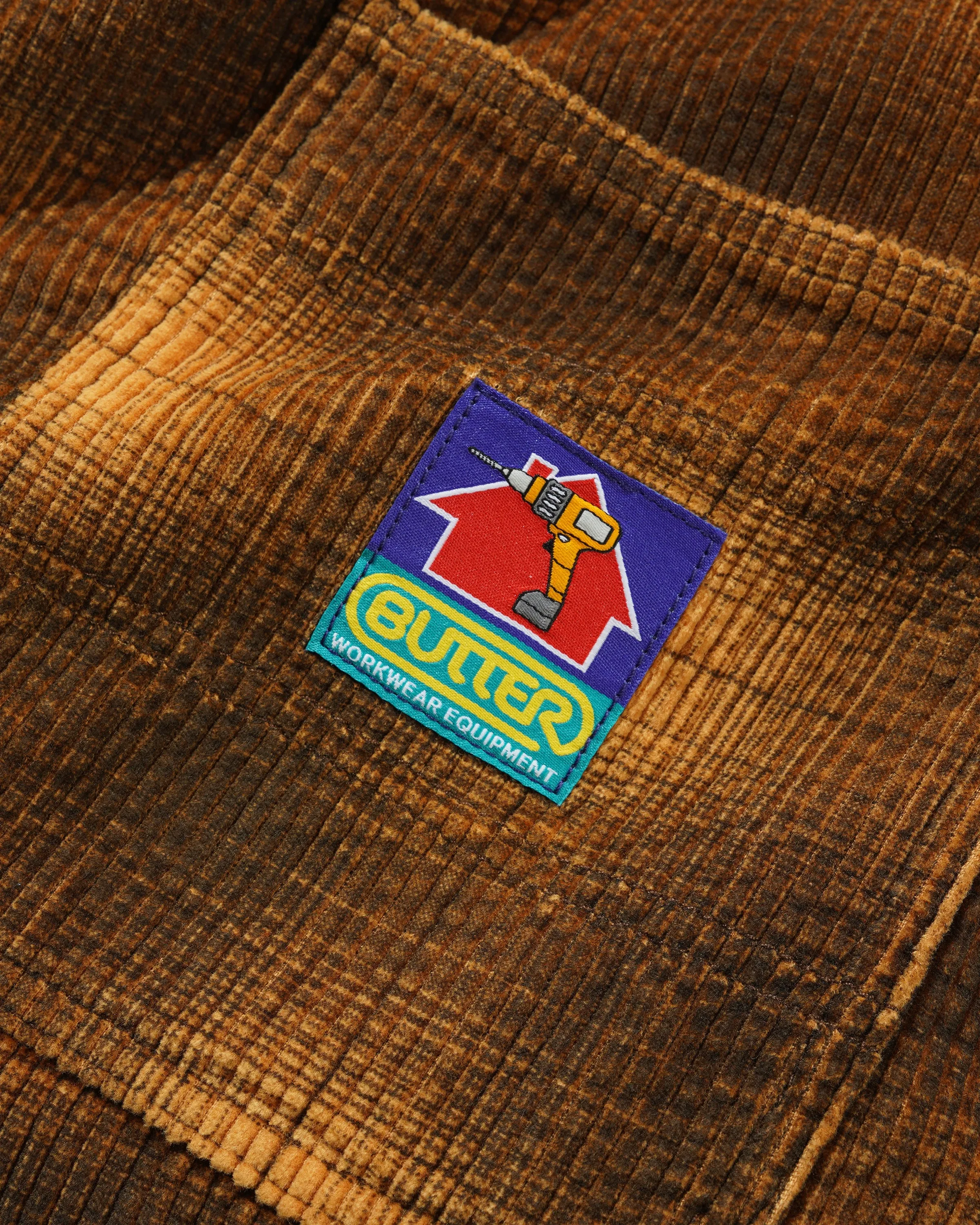 Cord Work Shorts, Mustard Plaid sold by Butter product image thumbnail 3