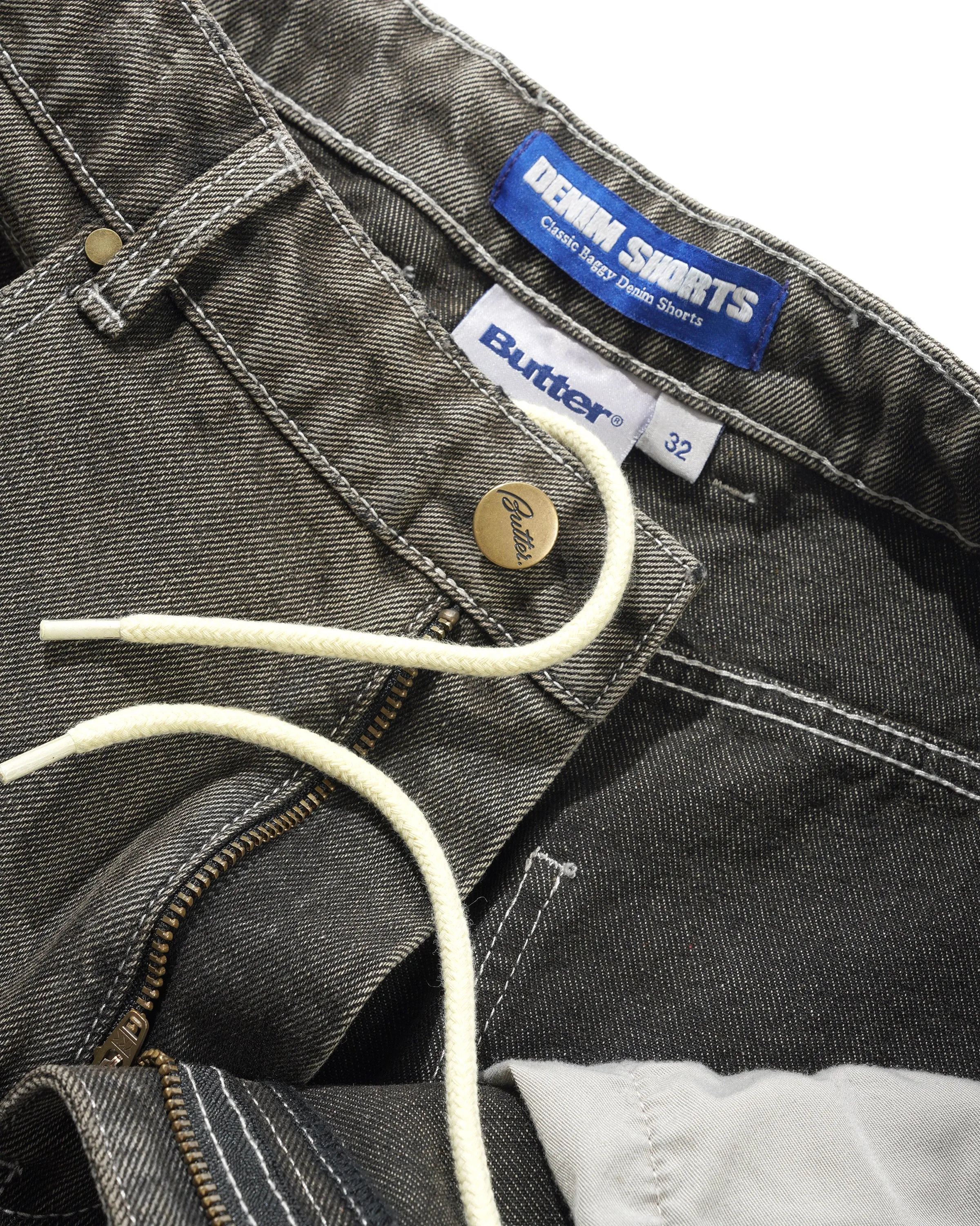 Roach Denim Shorts, Black Wash sold by Butter product image thumbnail 4