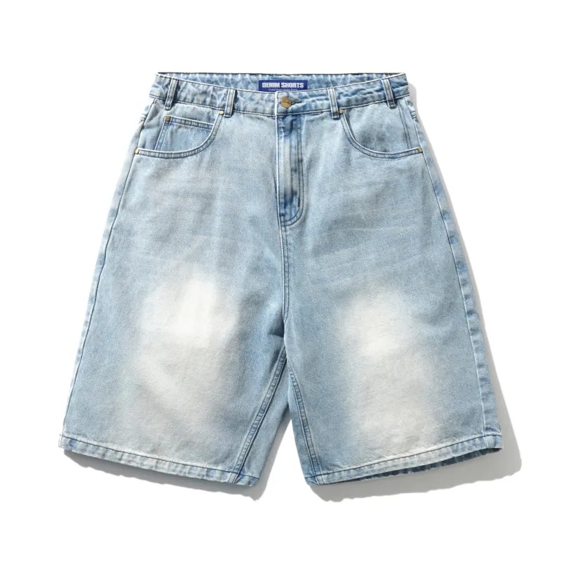 Roach Denim Shorts, Distressed Indigo made by Butter
