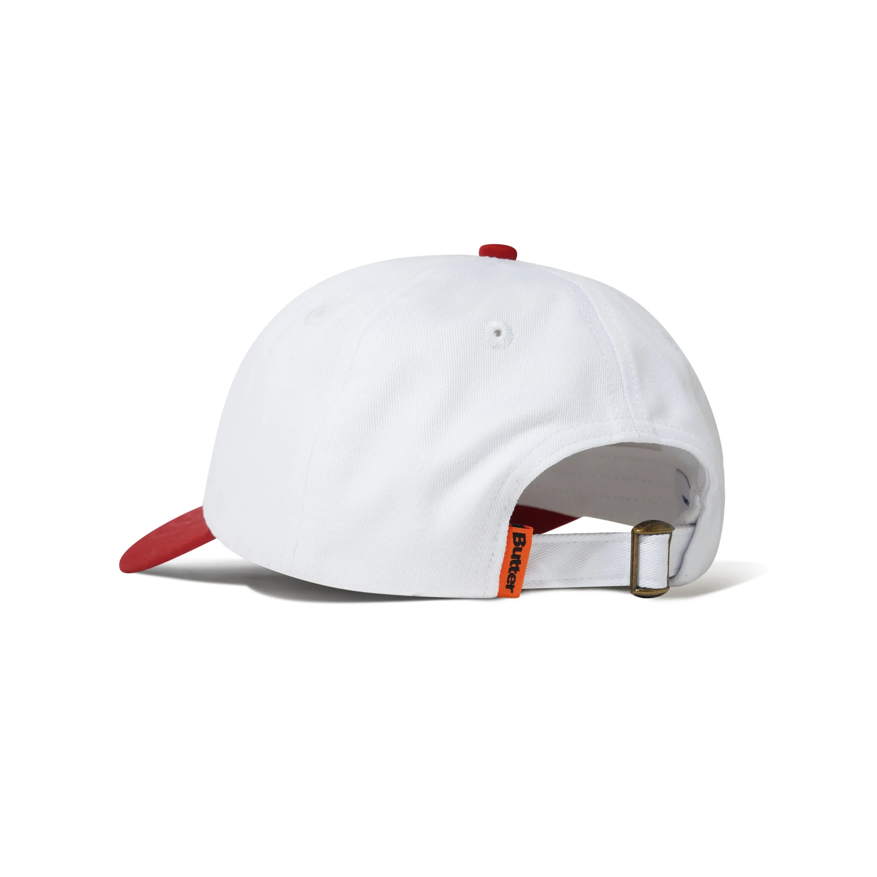 Snail 6 Panel Cap, White / Cardinal sold by Butter product image thumbnail 2