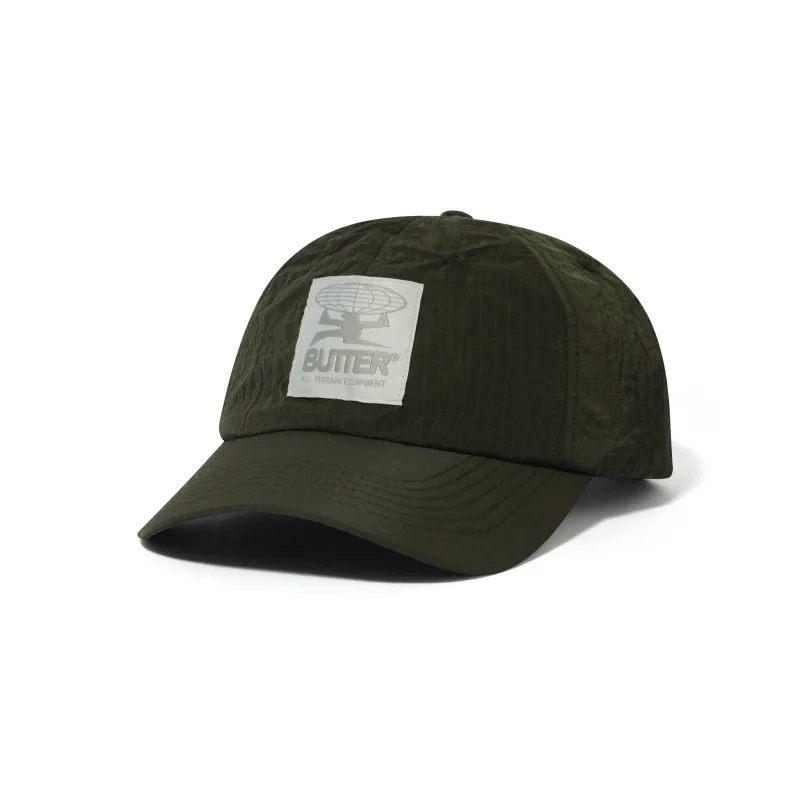 Terrain 6 Panel Cap, Faded Black sold by Butter