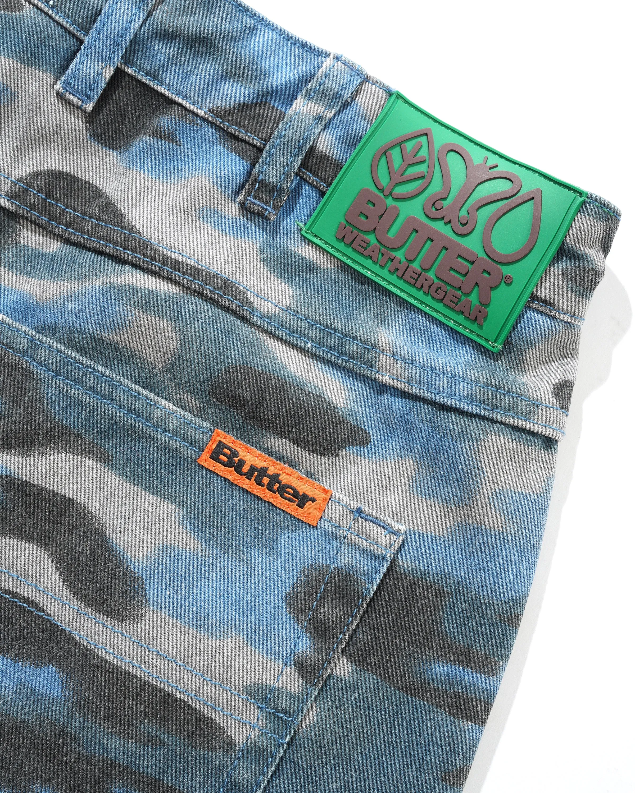 Weathergear Denim Shorts, Motion Camo sold by Butter product image thumbnail 4