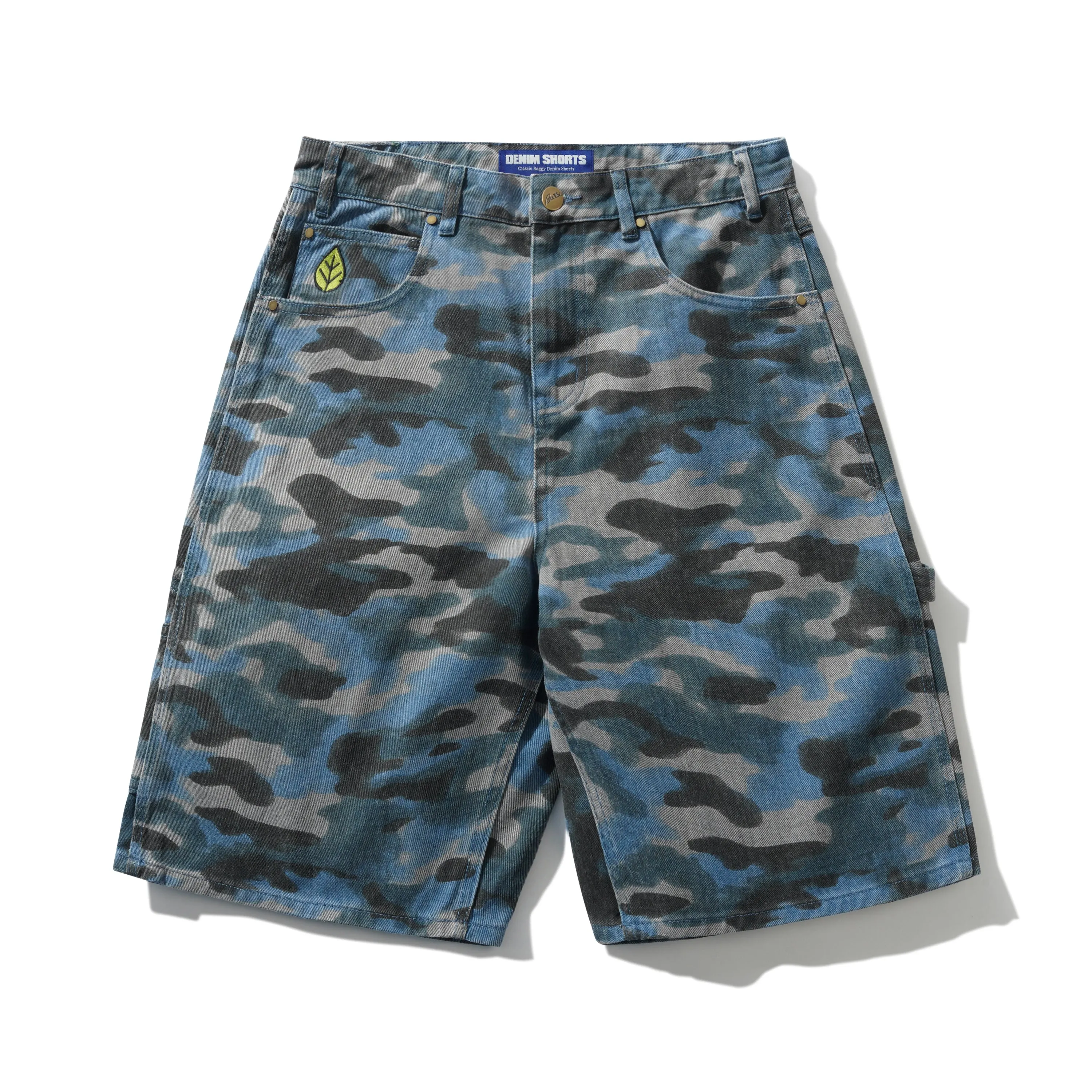 Weathergear Denim Shorts, Motion Camo sold by Butter