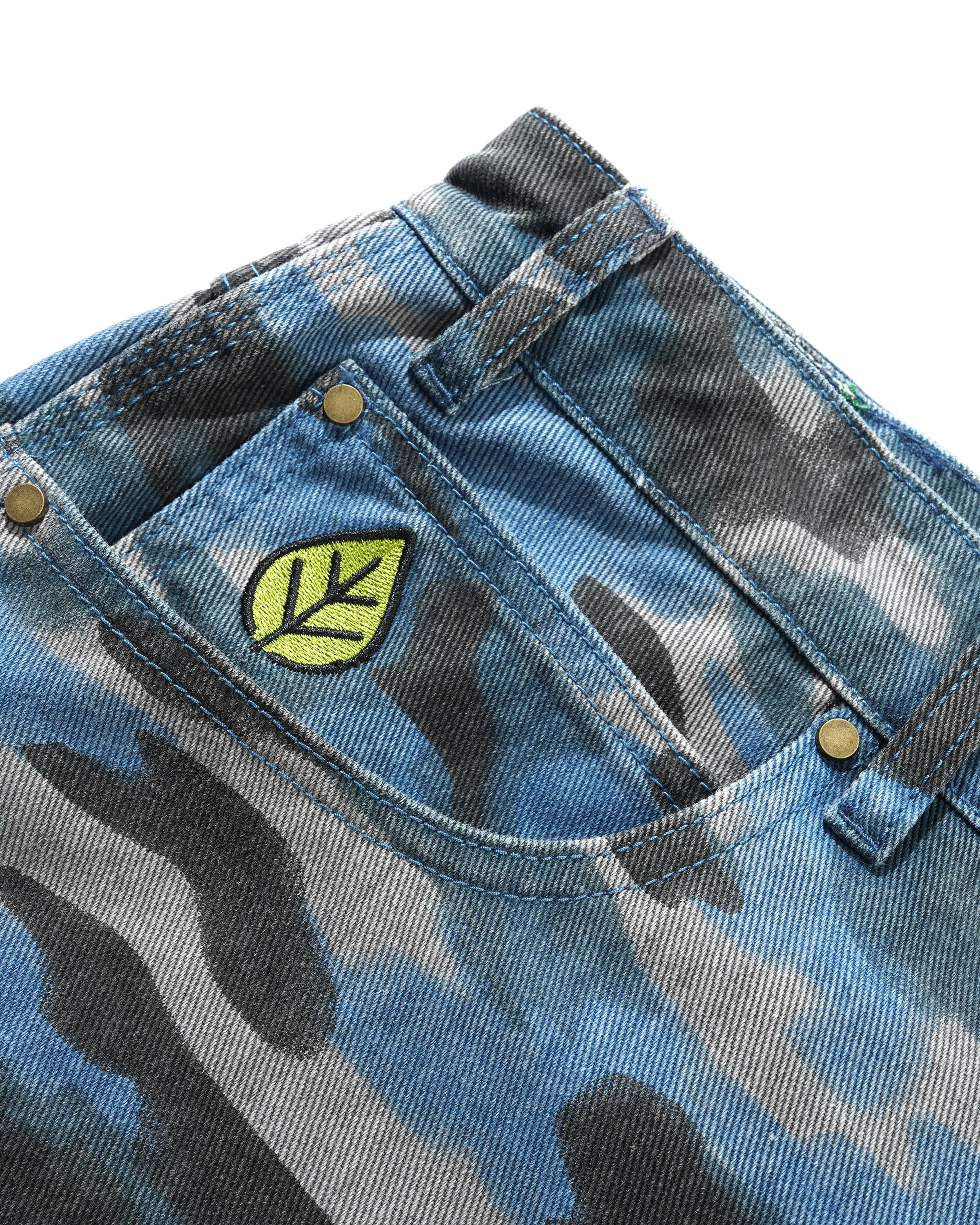 Weathergear Denim Shorts, Motion Camo sold by Butter product image thumbnail 3