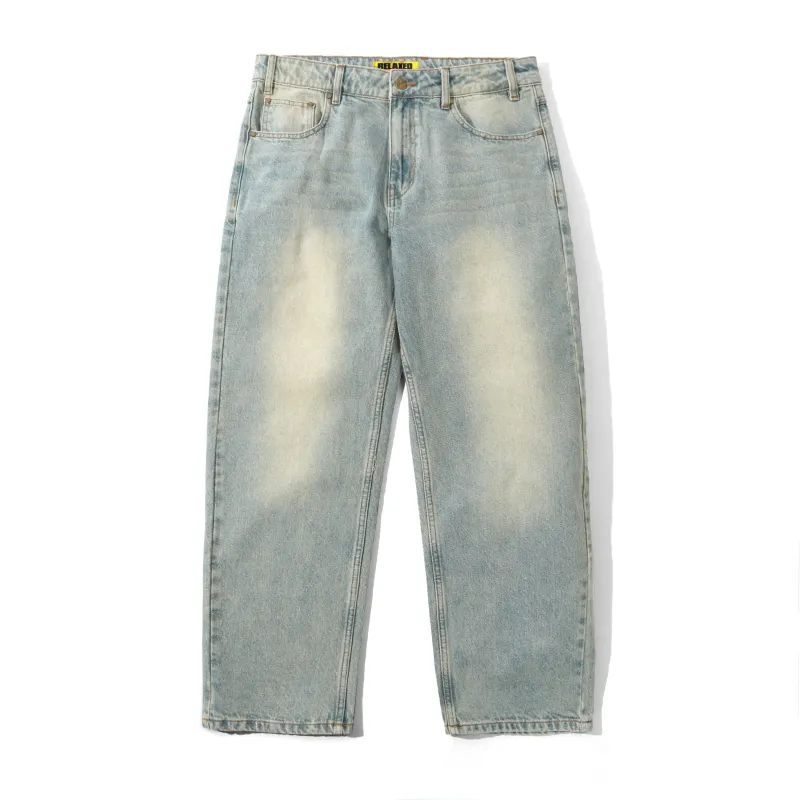 Ace Denim Jeans, Distressed Light Blue sold by Butter