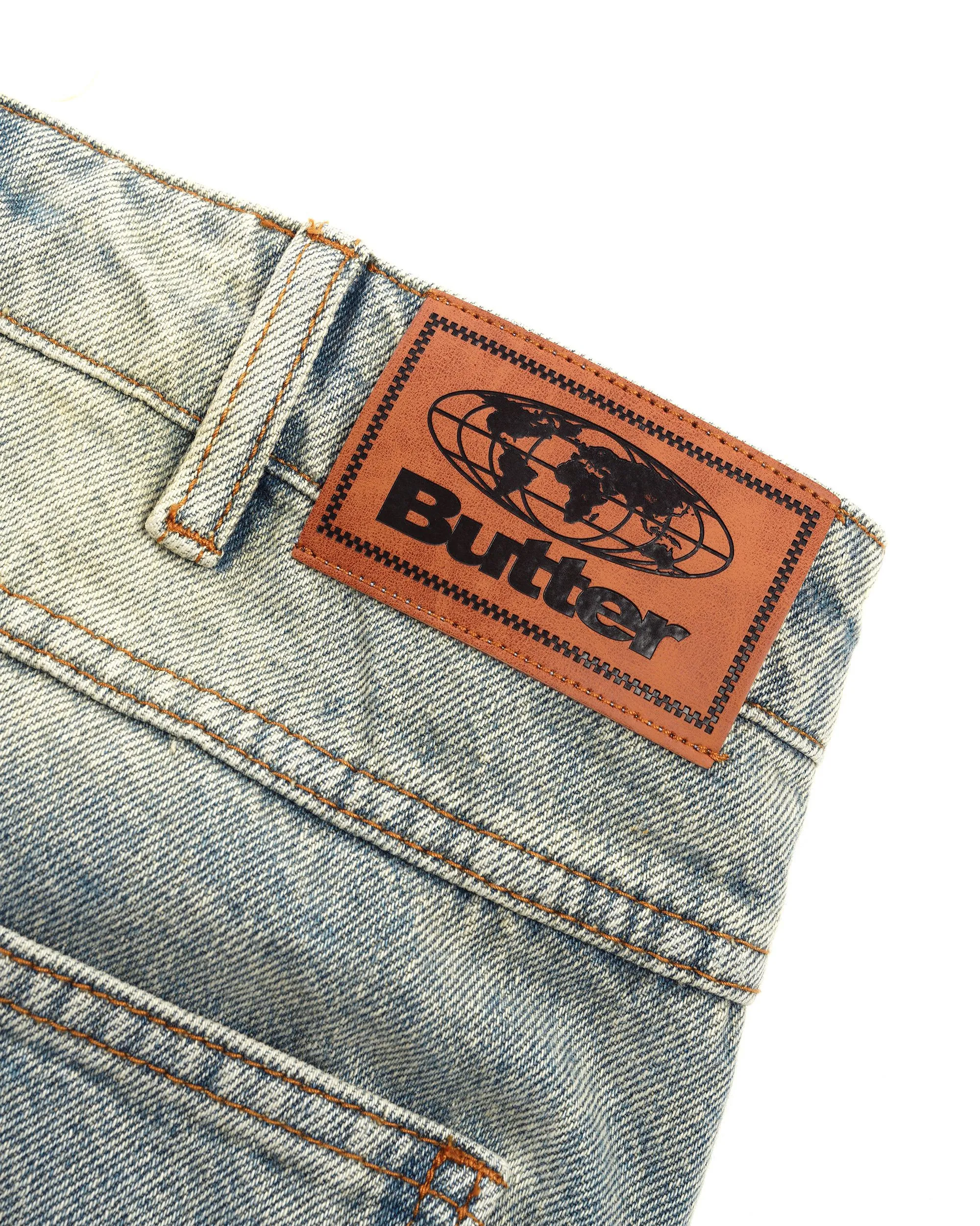 Ace Denim Jeans, Distressed Light Blue sold by Butter product image thumbnail 4
